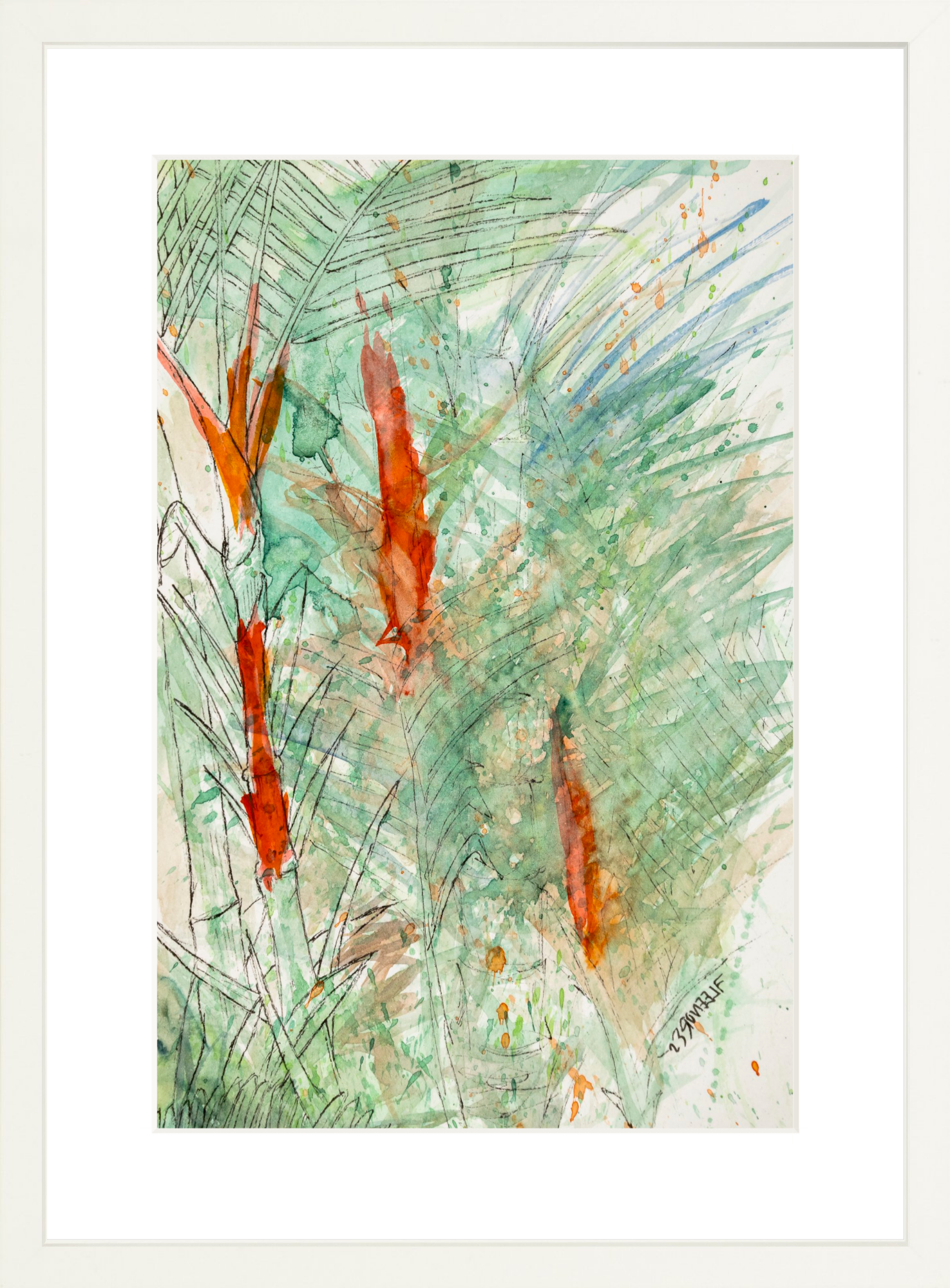 #Framed Print_12x18”_White