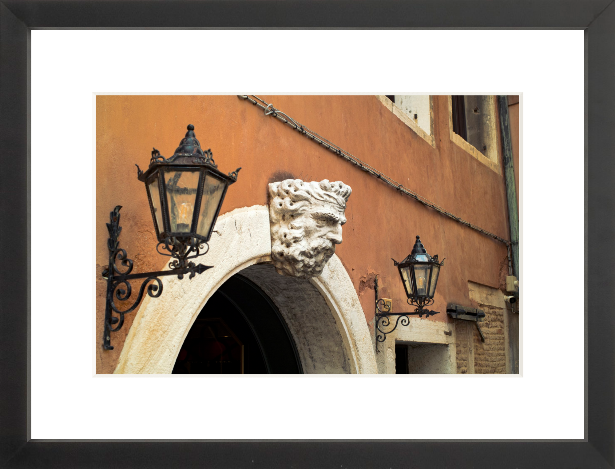 #Framed Print_12x8"_Black