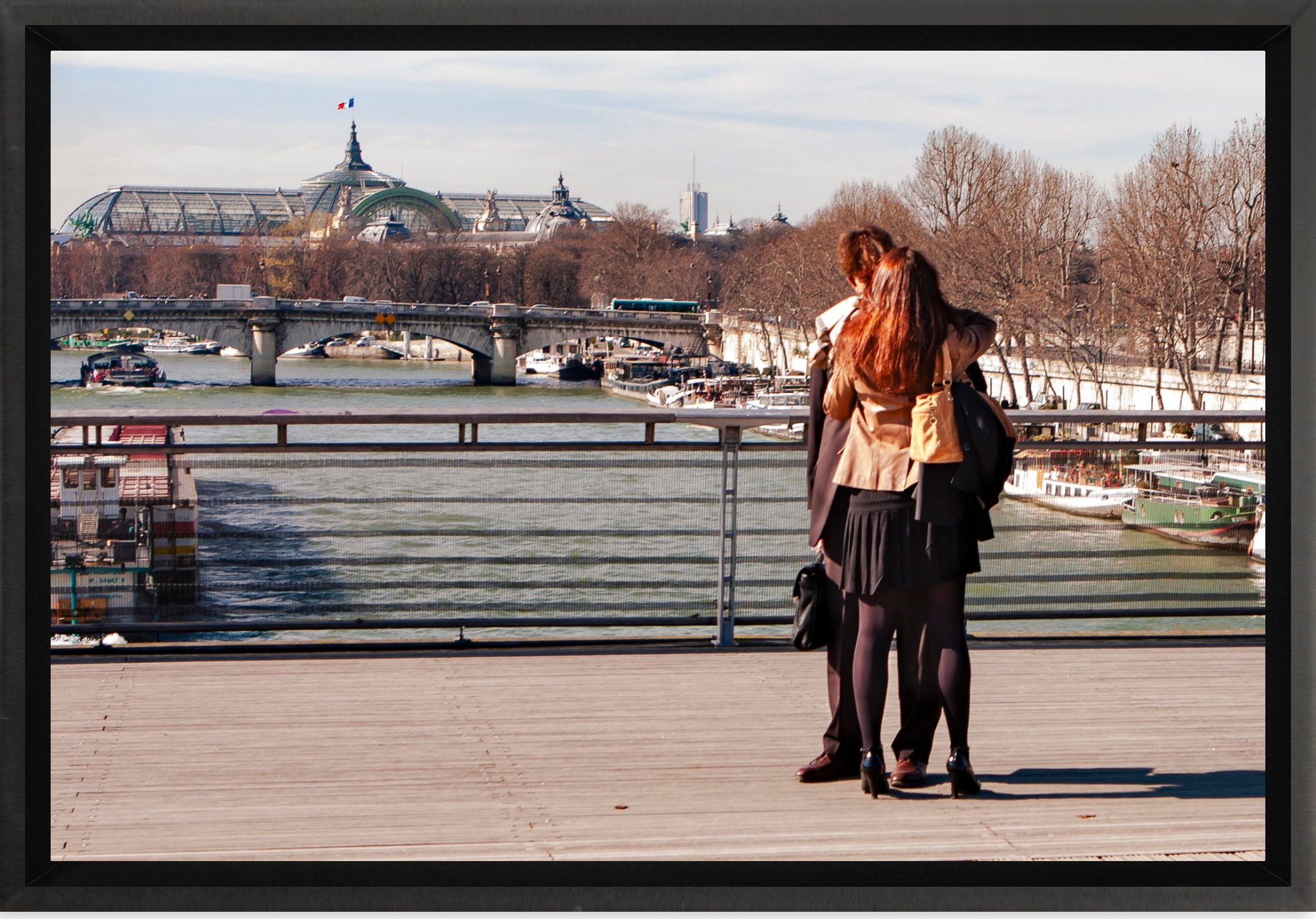 #Framed Canvas_12x8"_Black