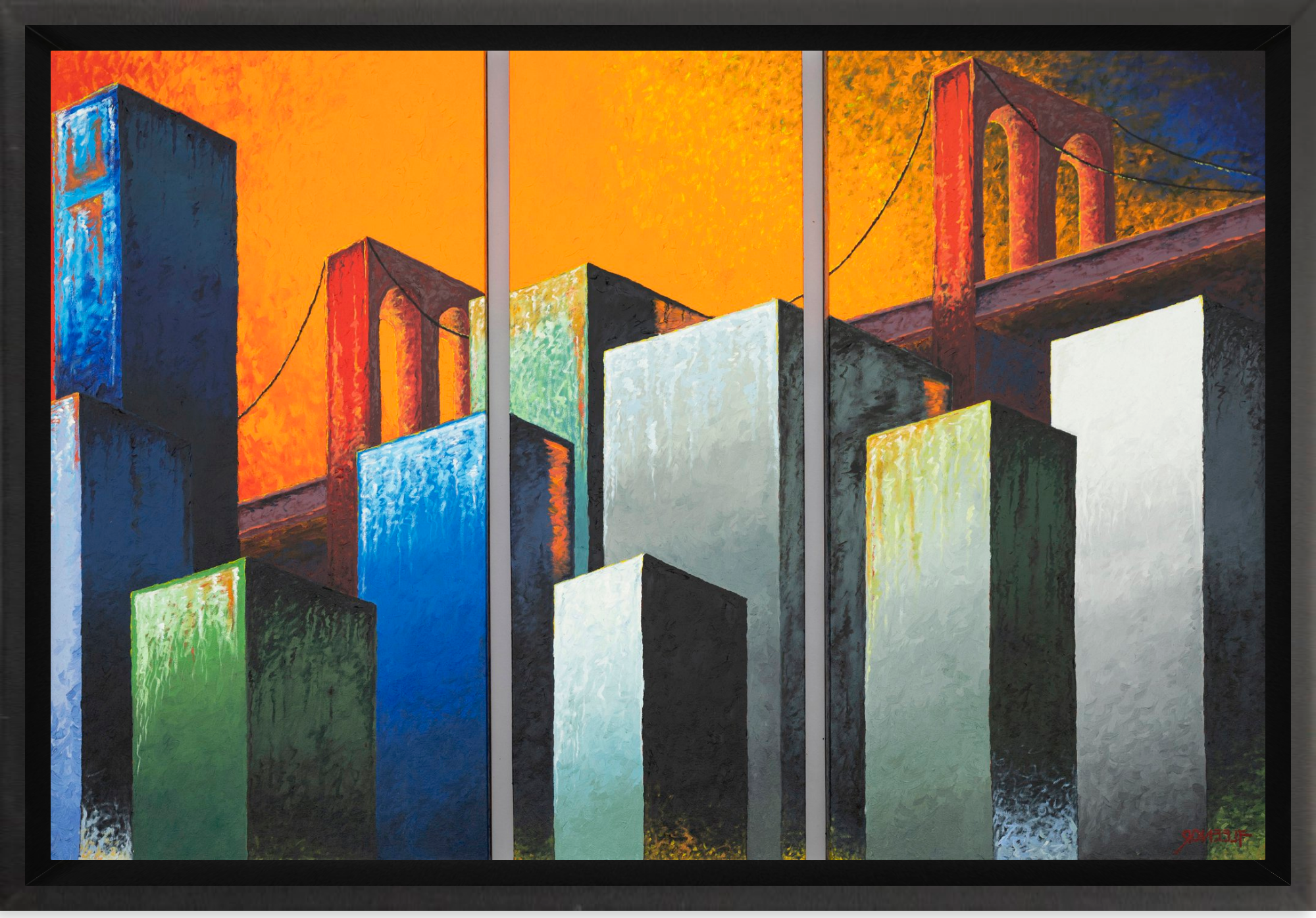 #Framed Canvas_12x8"_Black