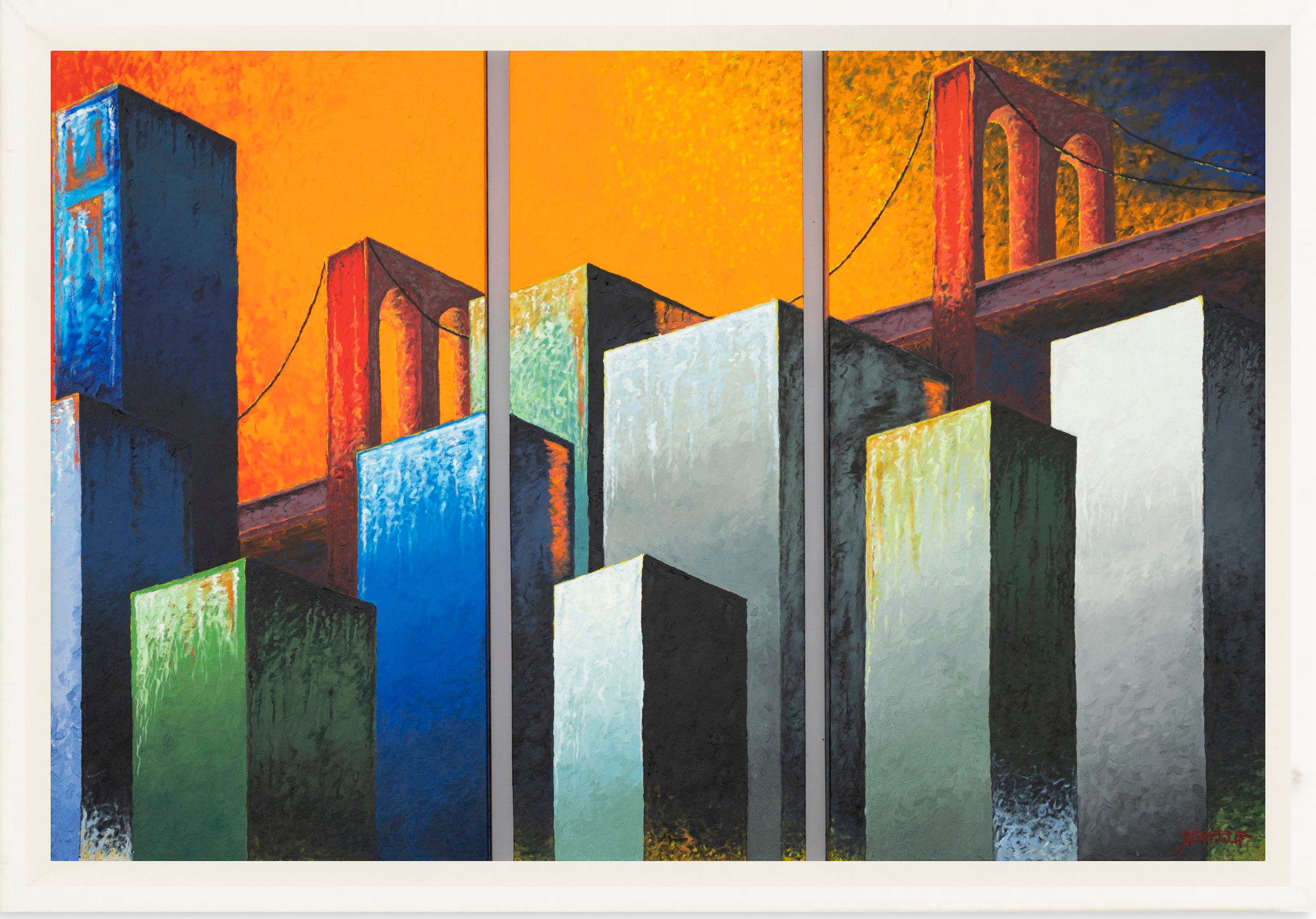 #Framed Canvas_12x8"_White