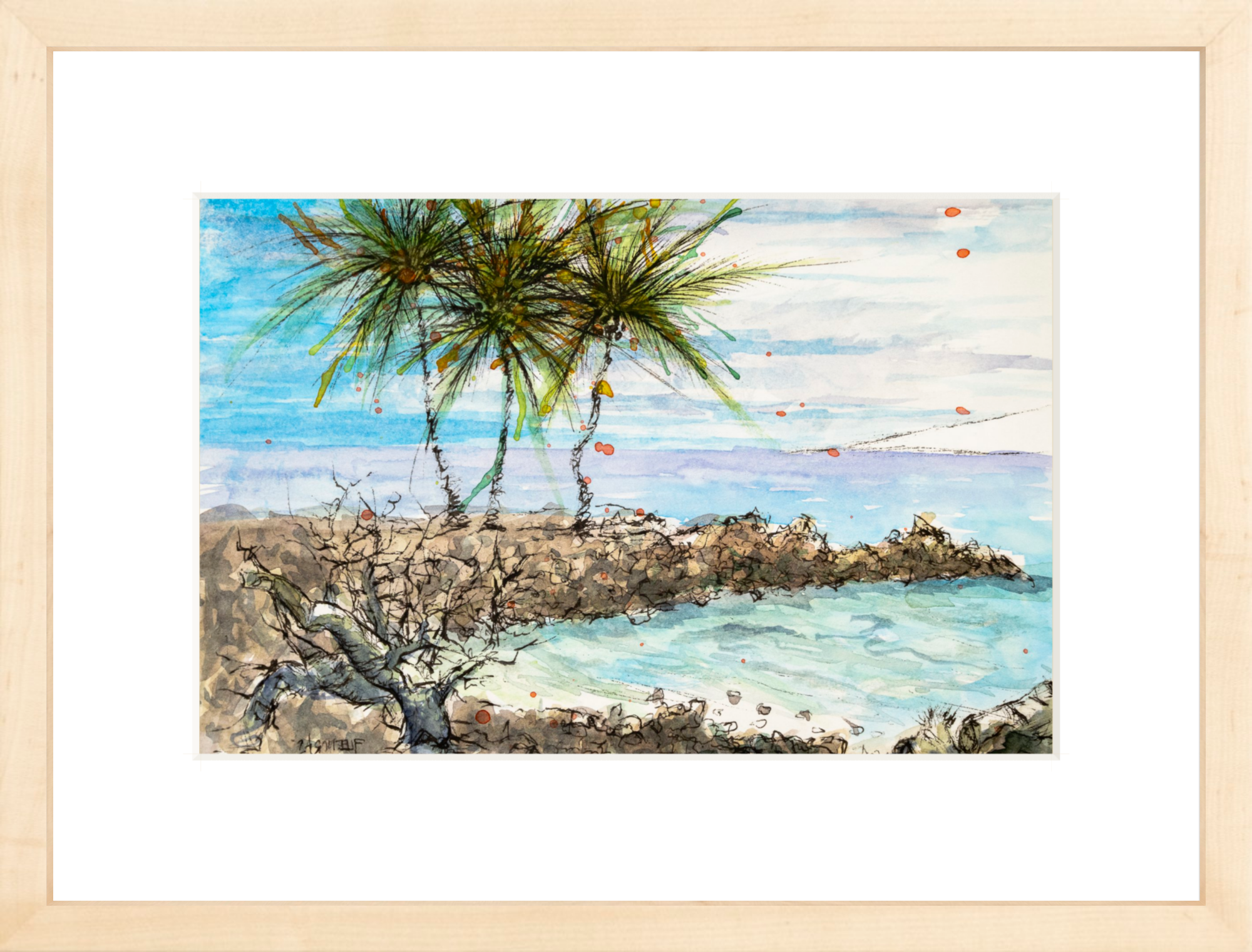 #Framed Print_12x8"_Natural