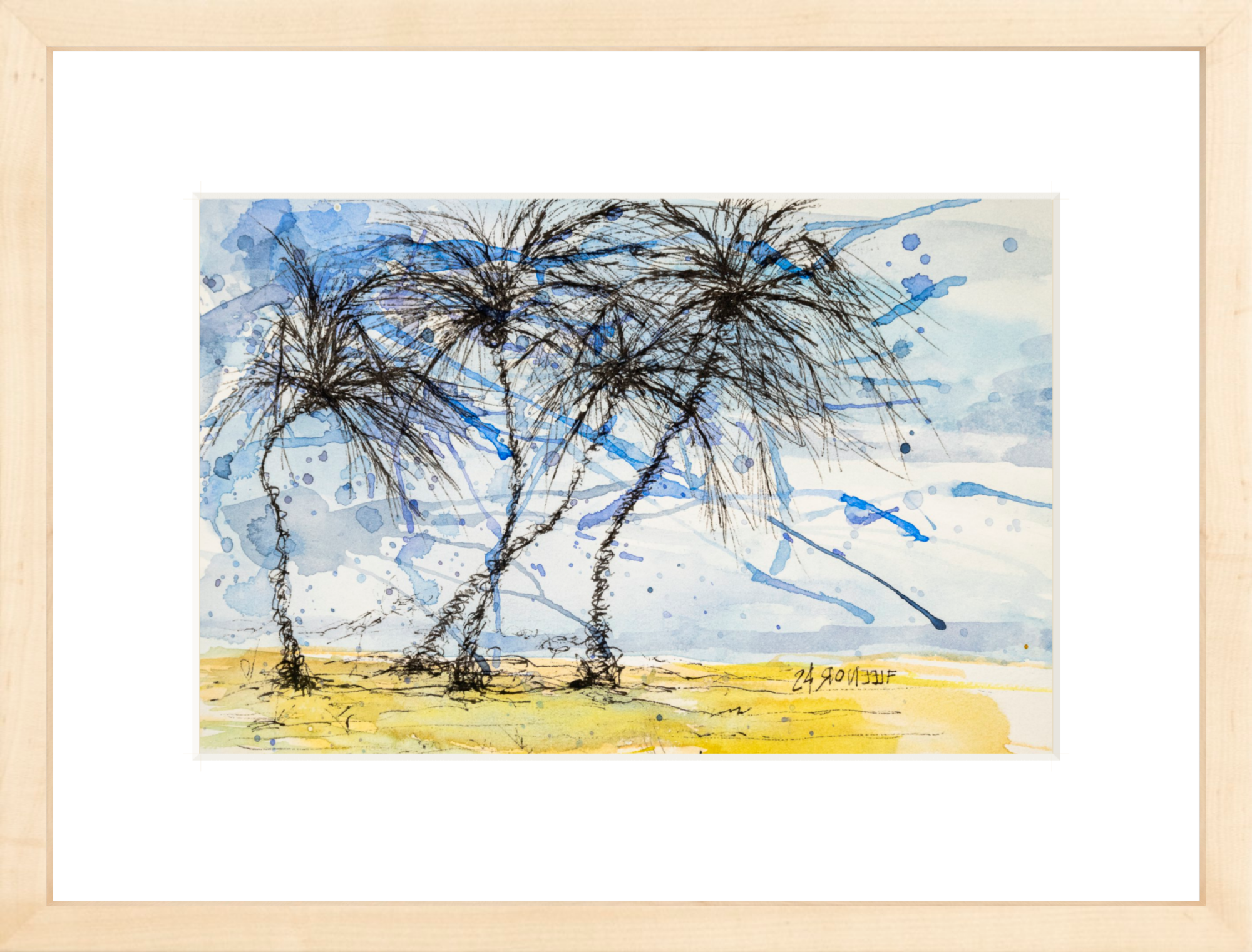 #Framed Print_12x8"_Natural