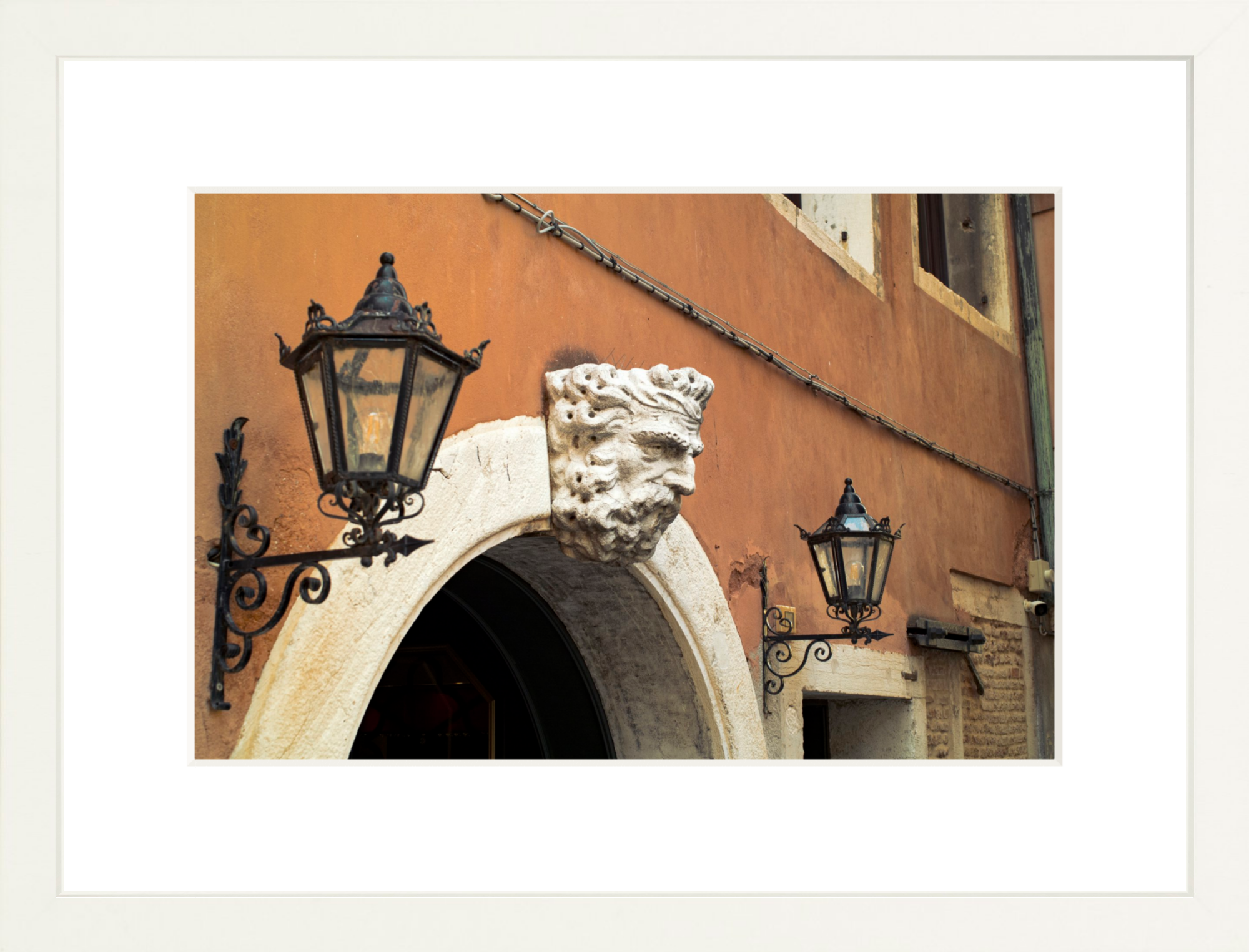 #Framed Print_12x8"_White