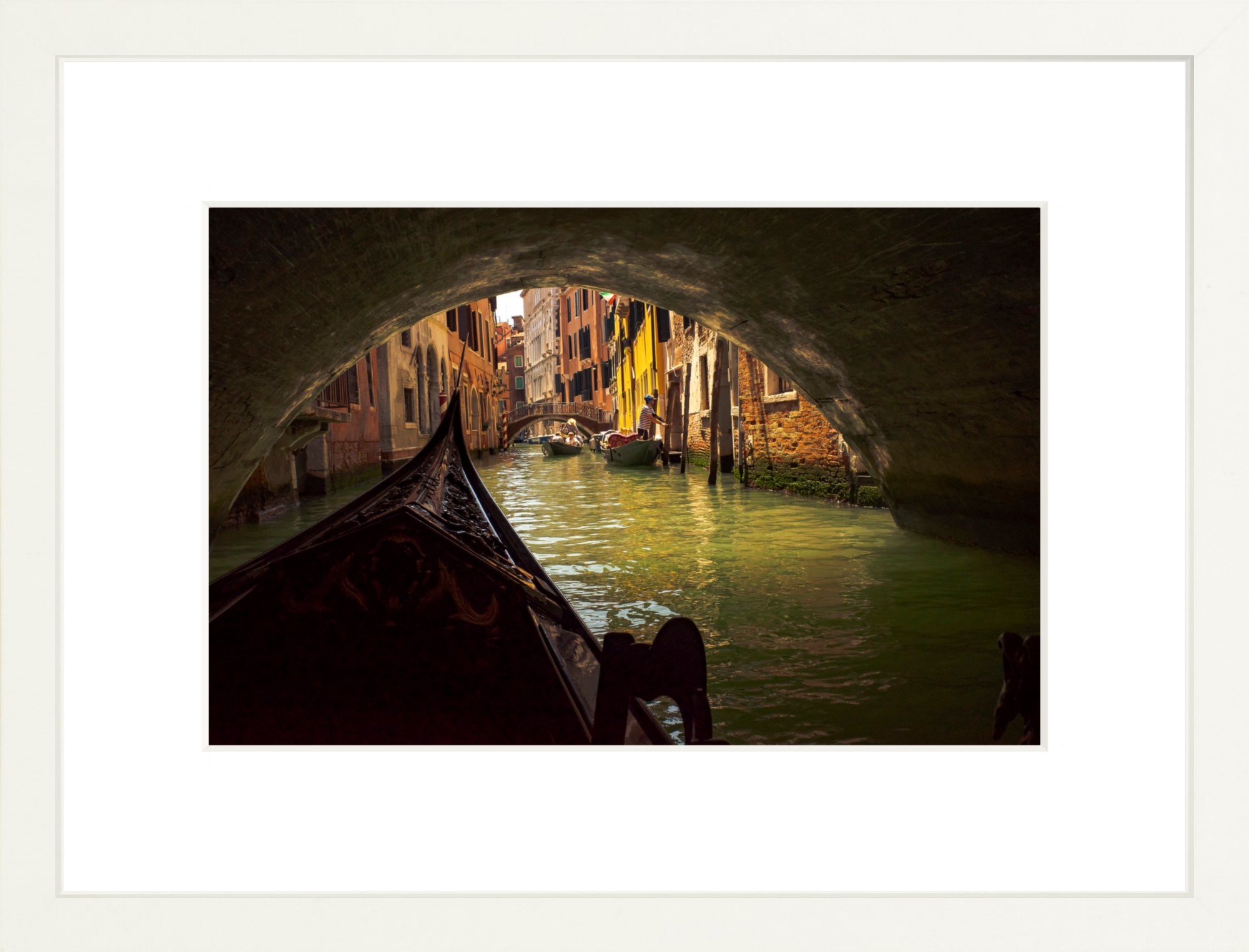 #Framed Print_12x8"_White