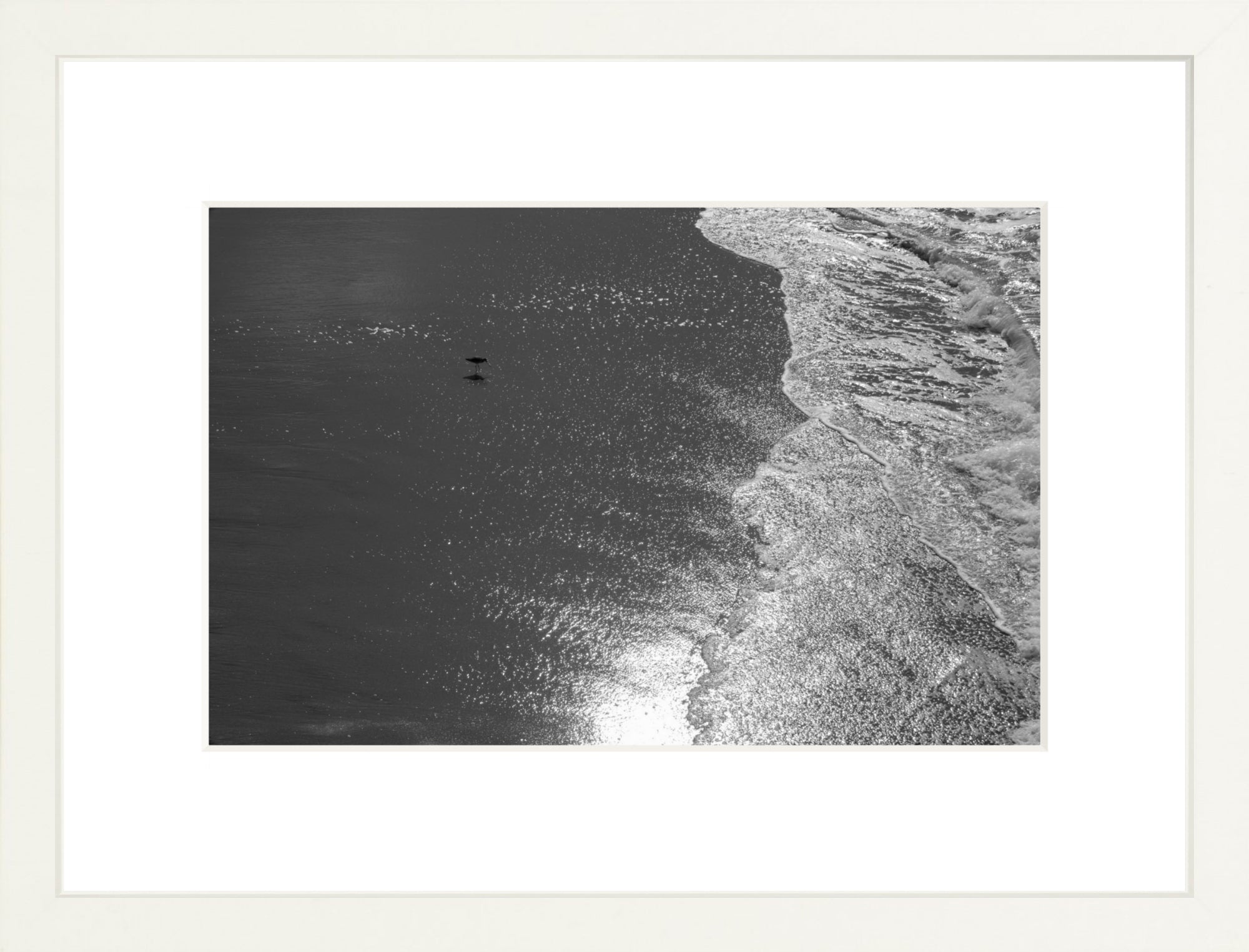 #Framed Print_12x8"_White