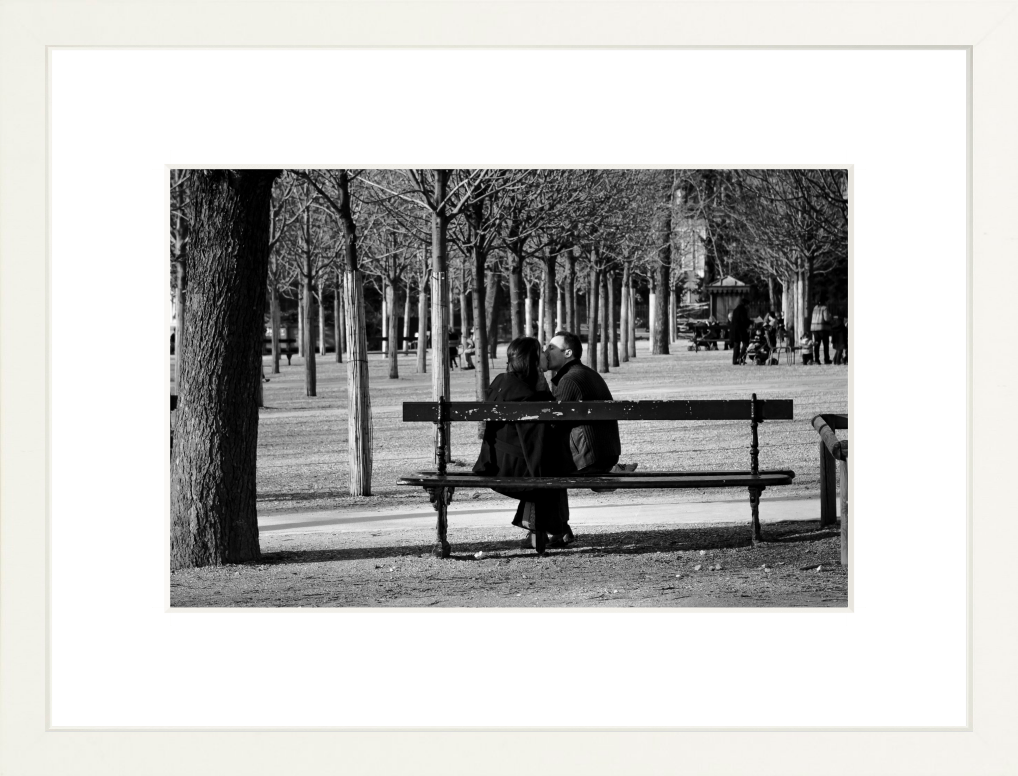 #Framed Print_12x8"_White