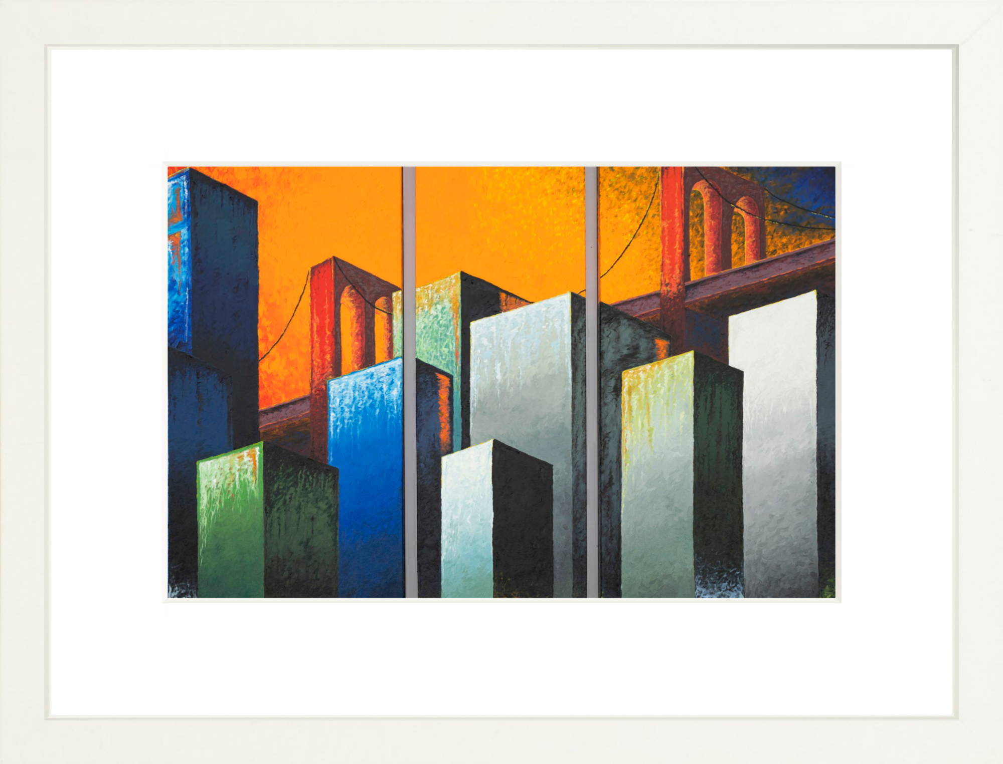 #Framed Print_12x8"_White