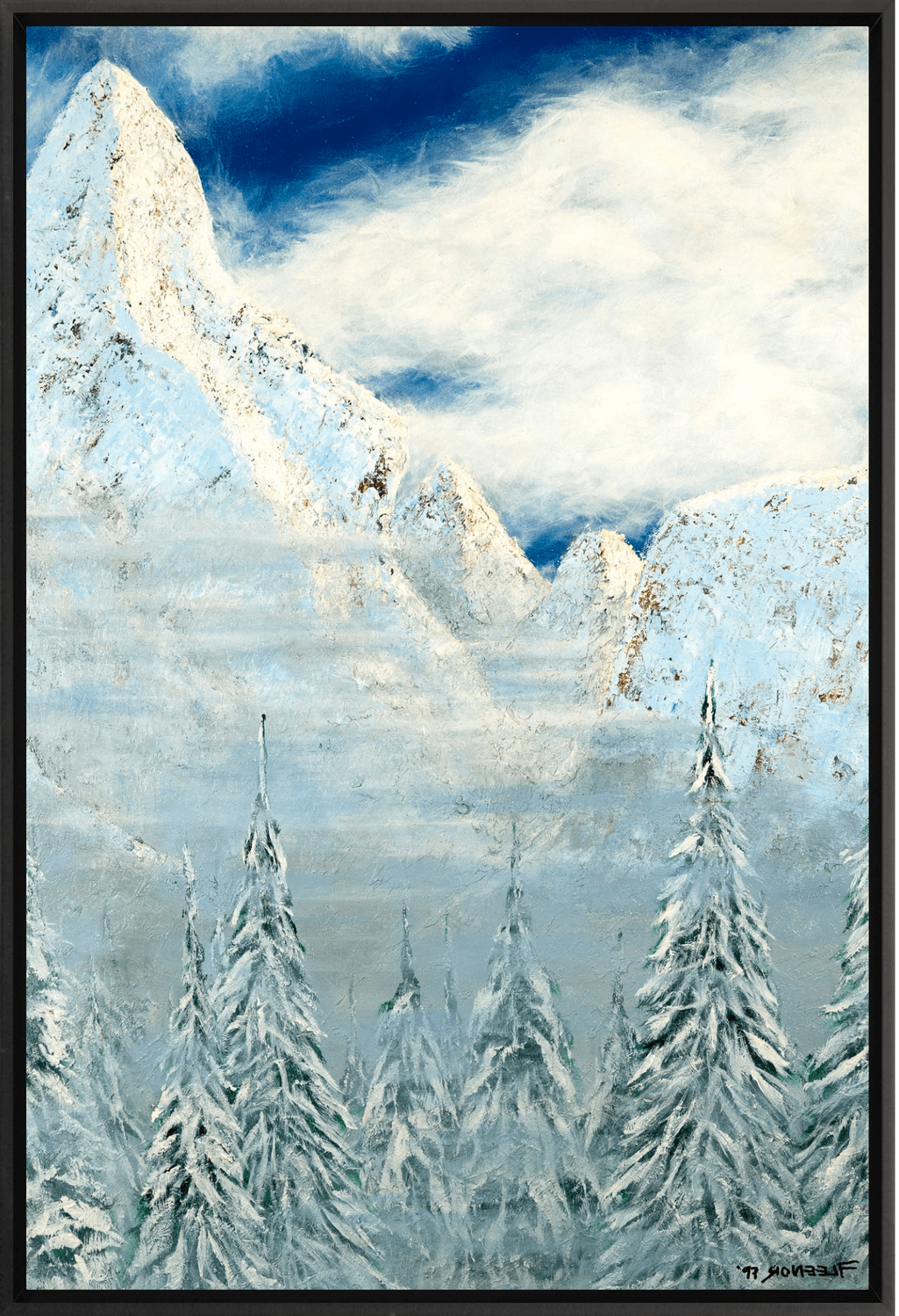 #Framed Canvas_16x24"_Black