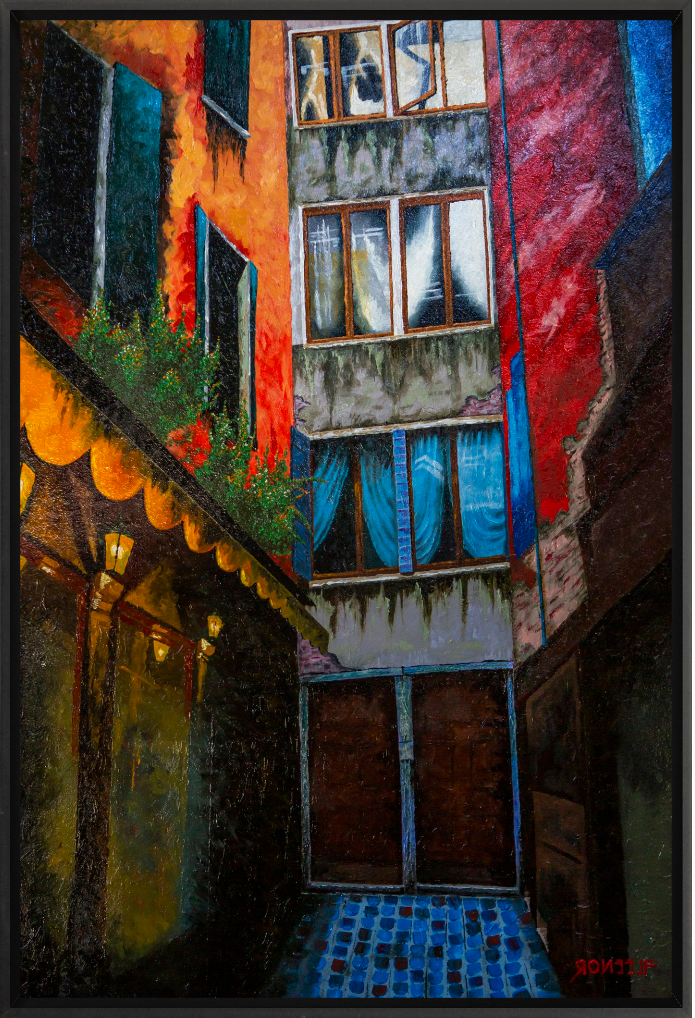 #Framed Canvas_16x24"_Black