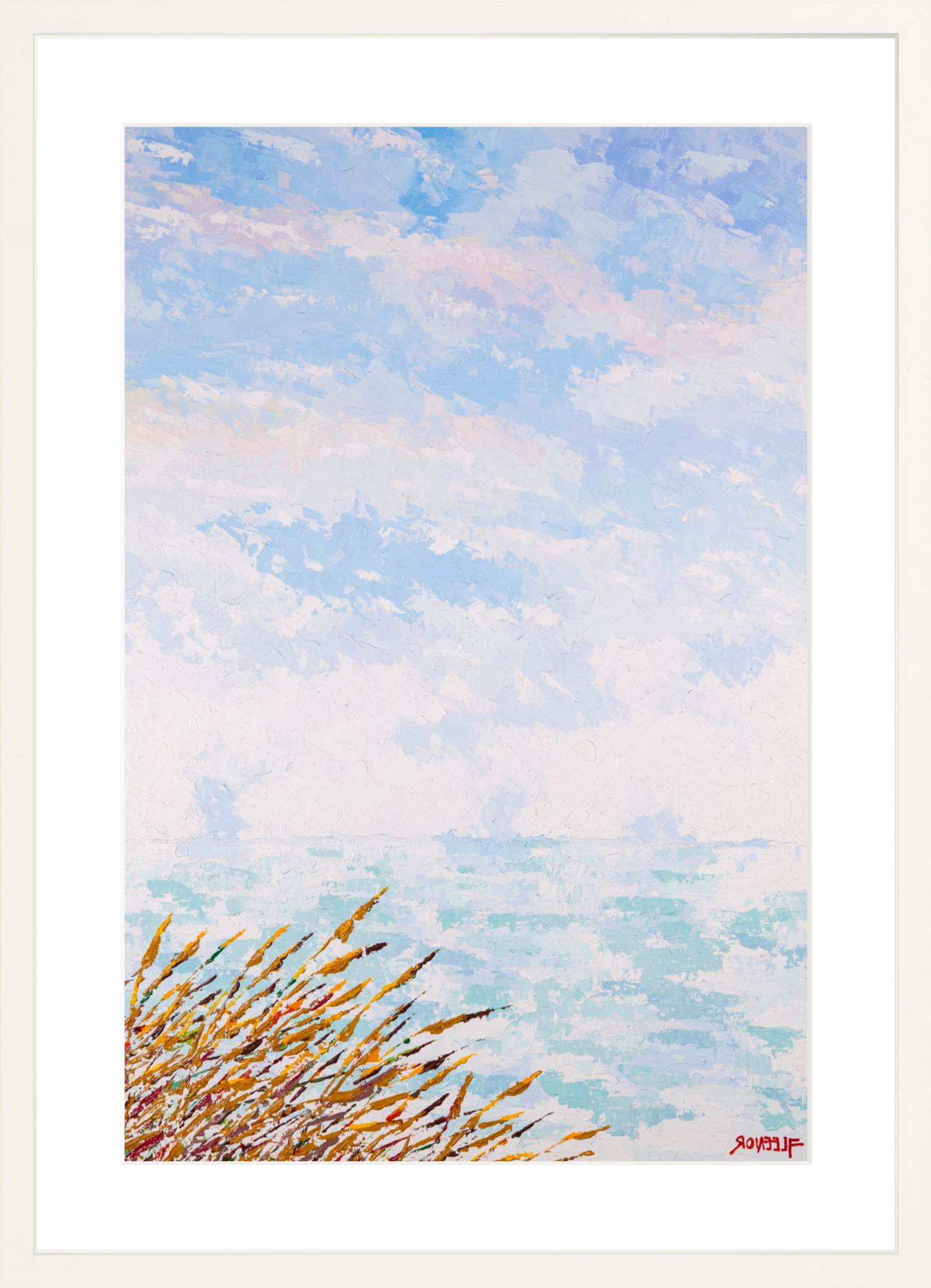 #Framed Print_16x24"_White