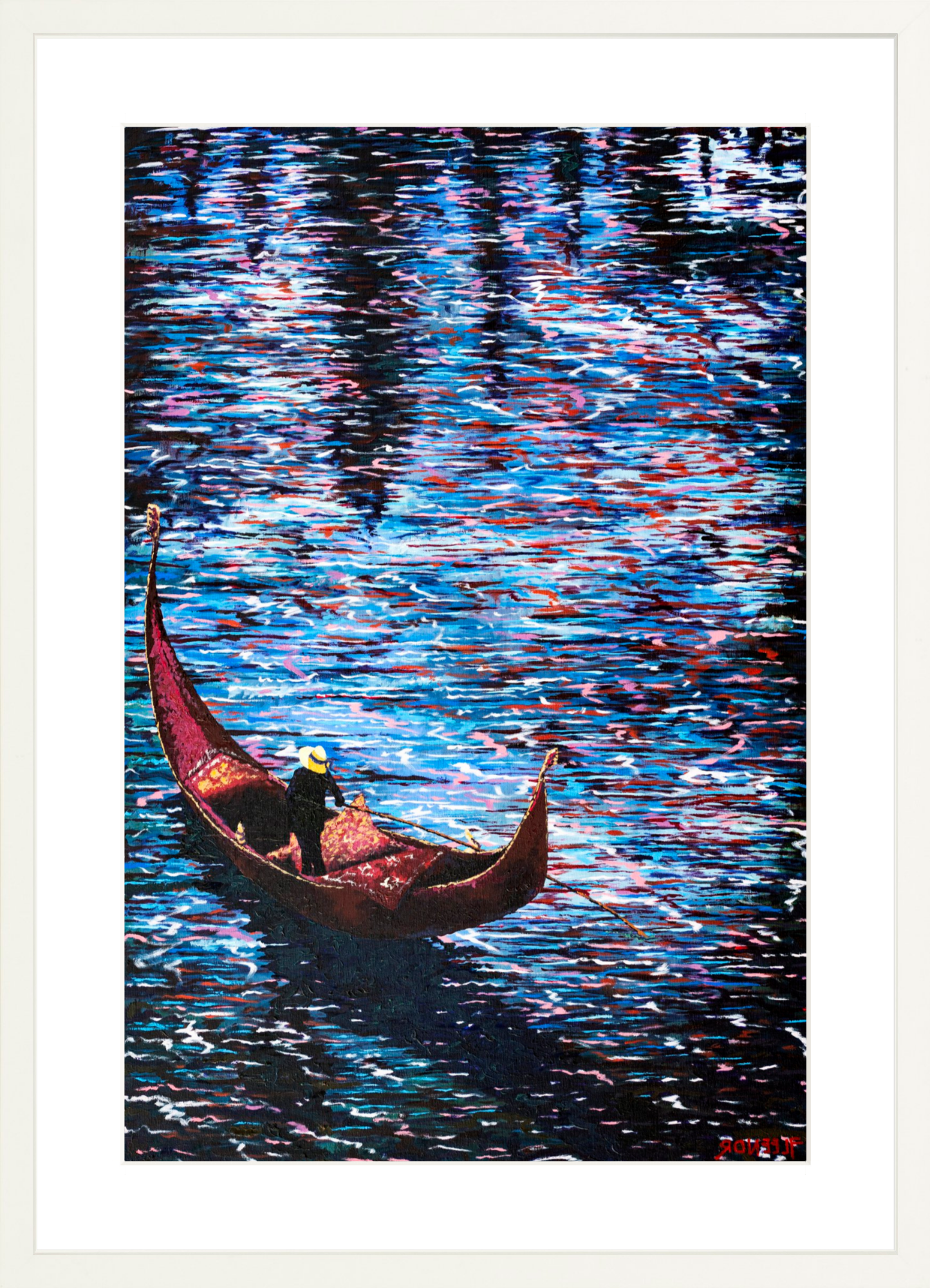 #Framed Print_16x24"_White