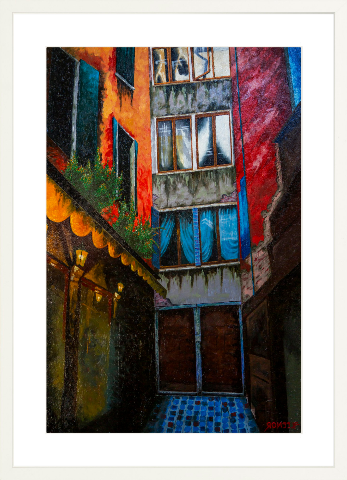 #Framed Print_16x24"_White