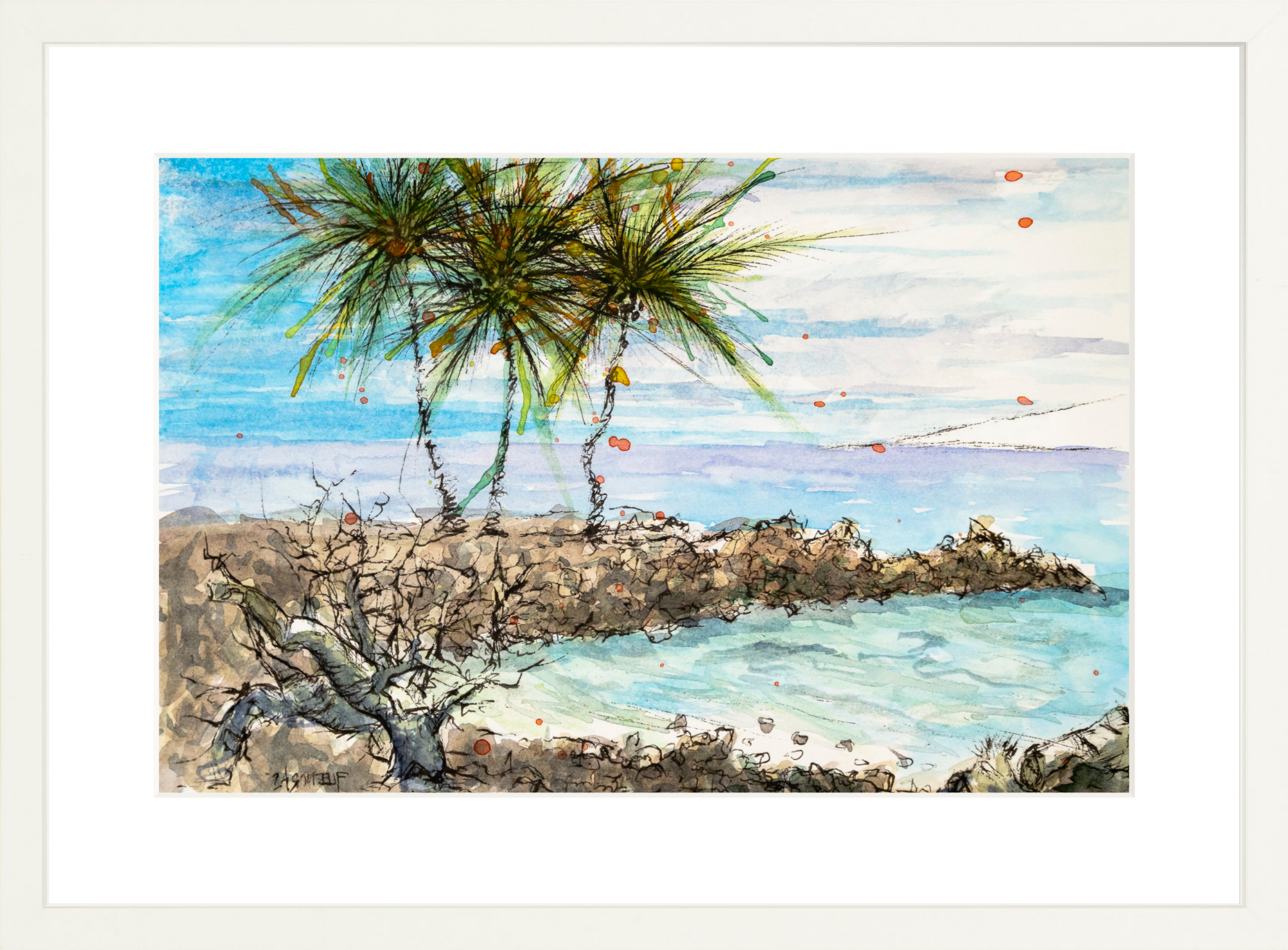 #Framed Print_18x12”_White