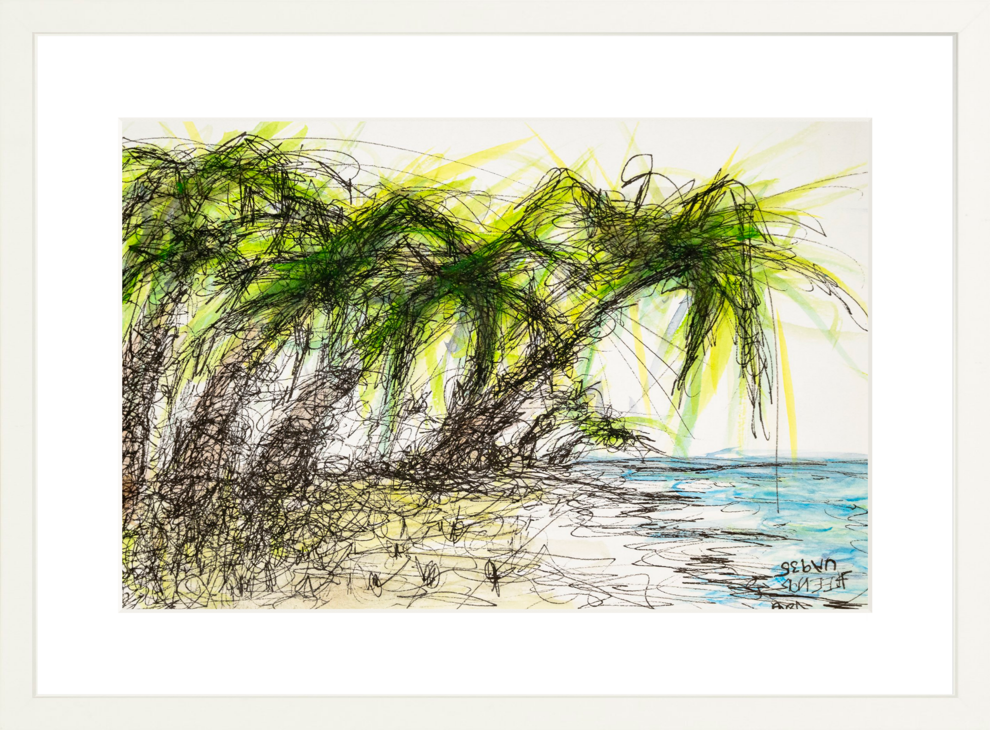 #Framed Print_18x12”_White