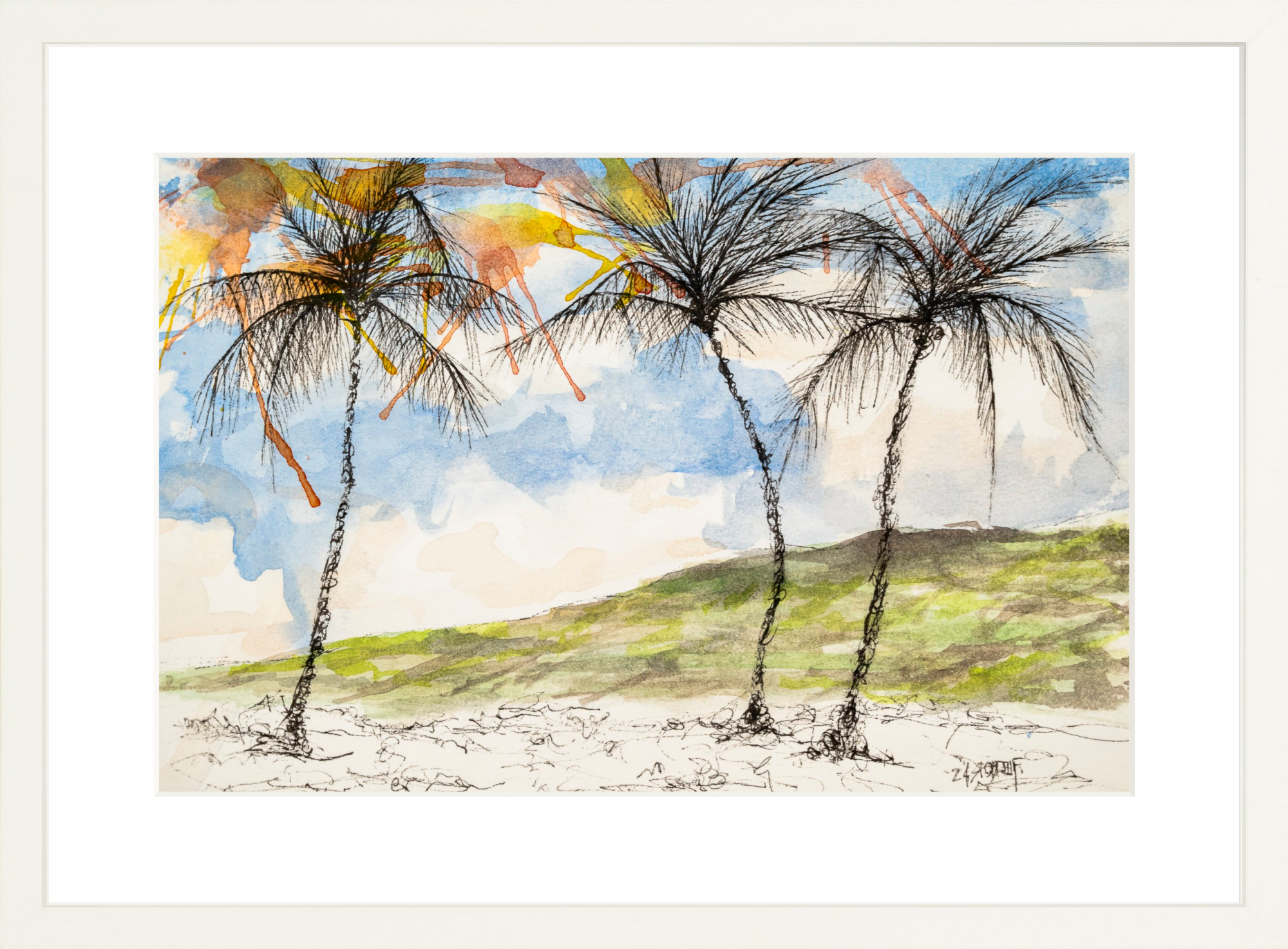 #Framed Print_18x12”_White