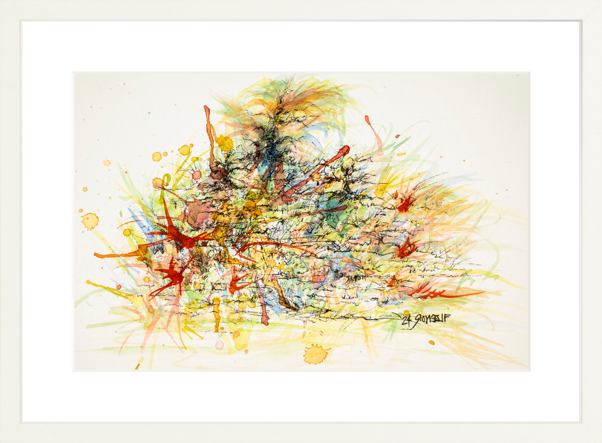 #Framed Print_18x12”_White