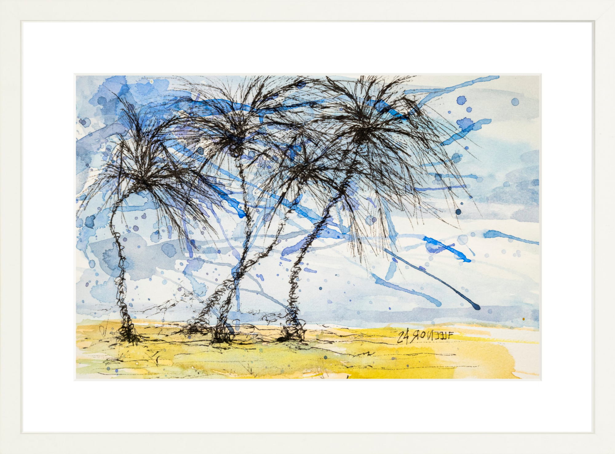 #Framed Print_18x12”_White