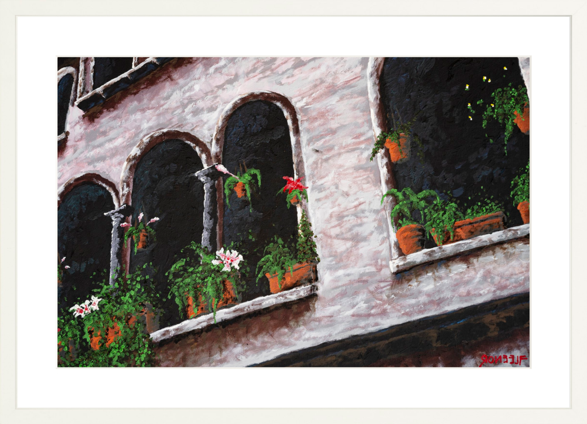 #Framed Print_24x16"_White