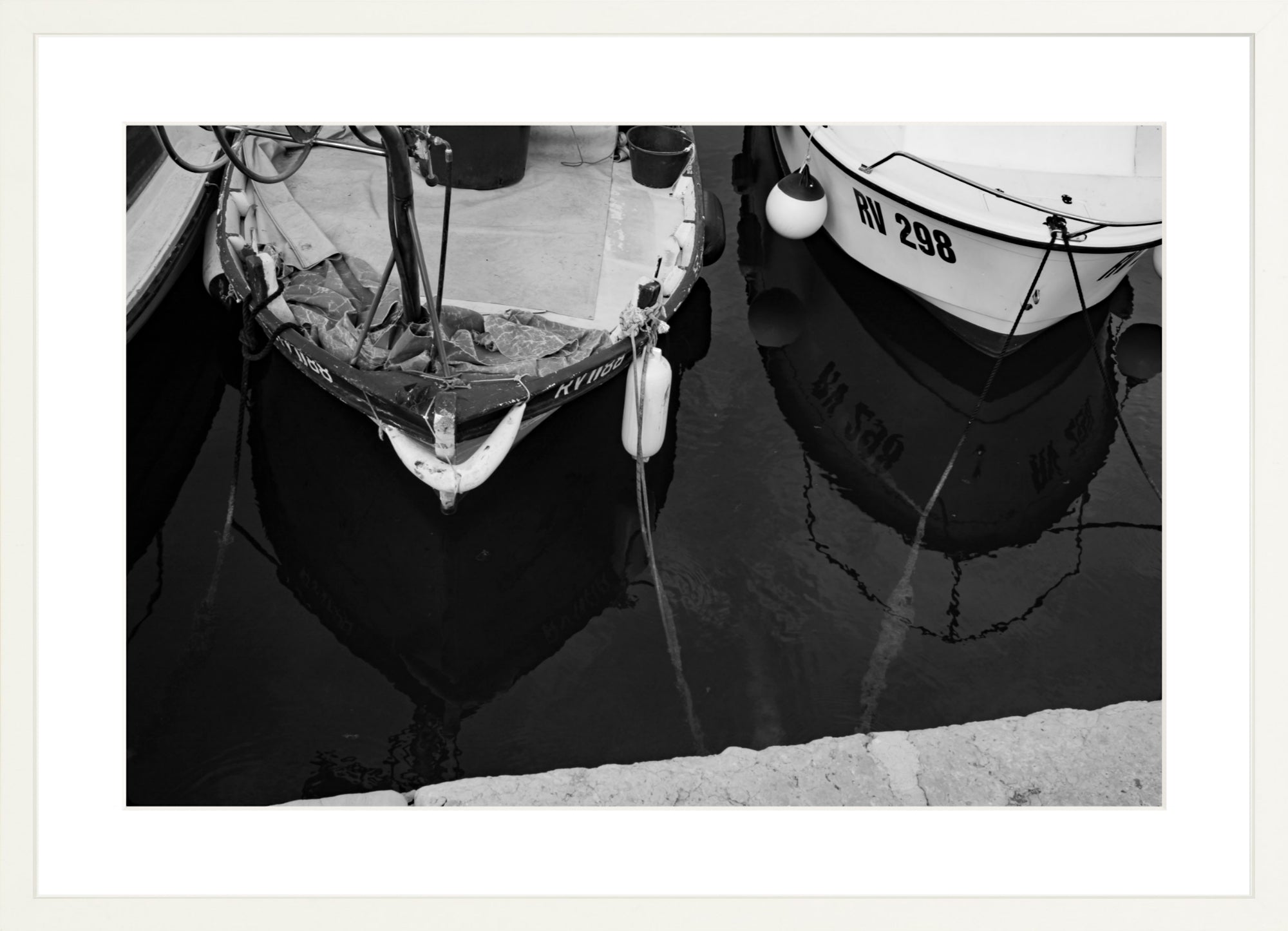 #Framed Print_24x16"_White