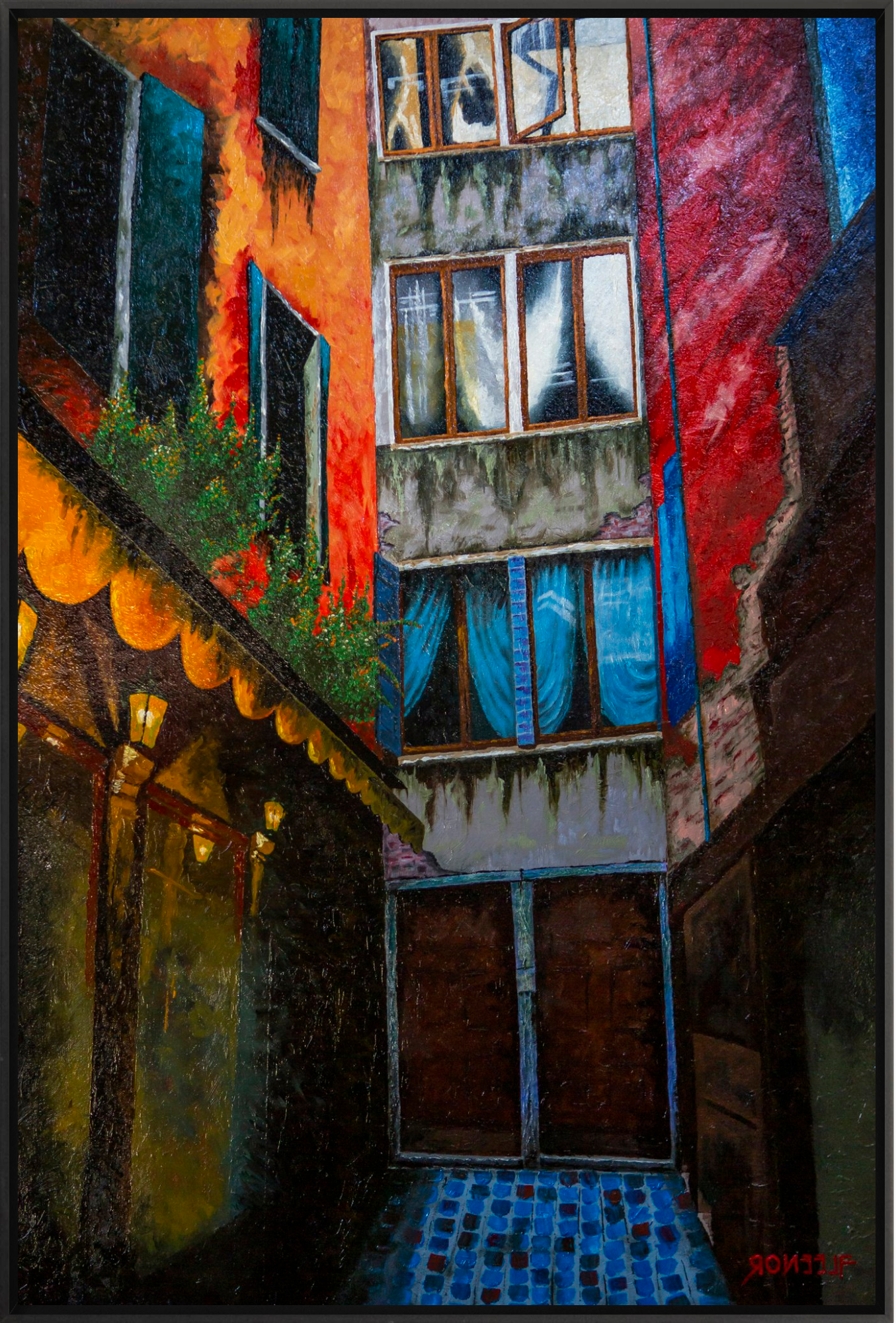 #Framed Canvas_24x36"_Black