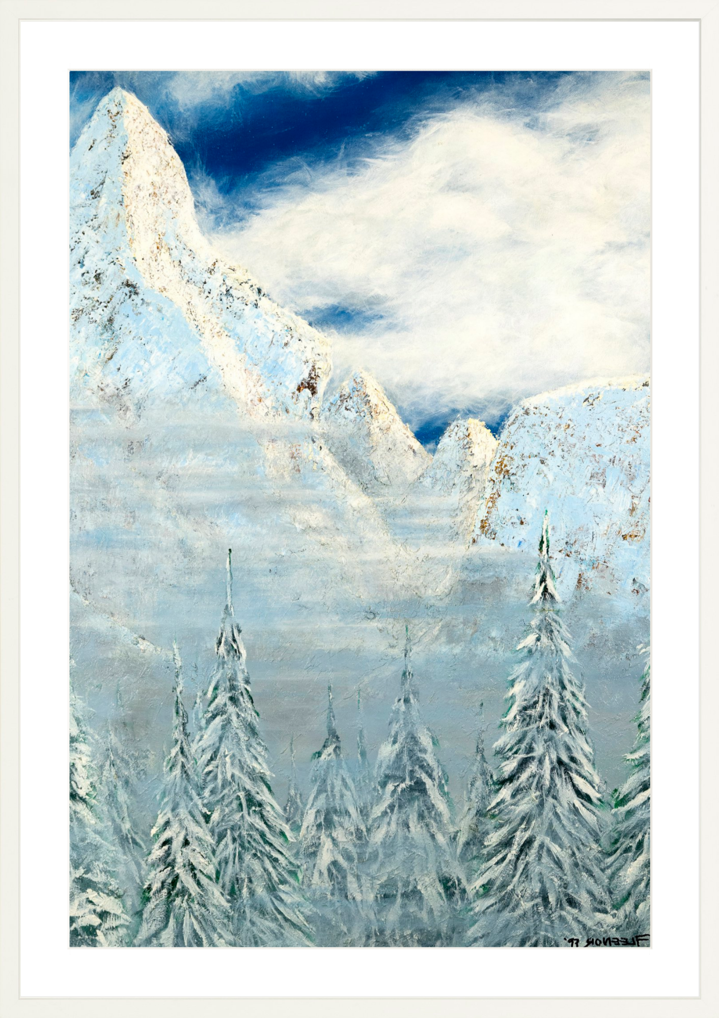 #Framed Print_24x36"_White