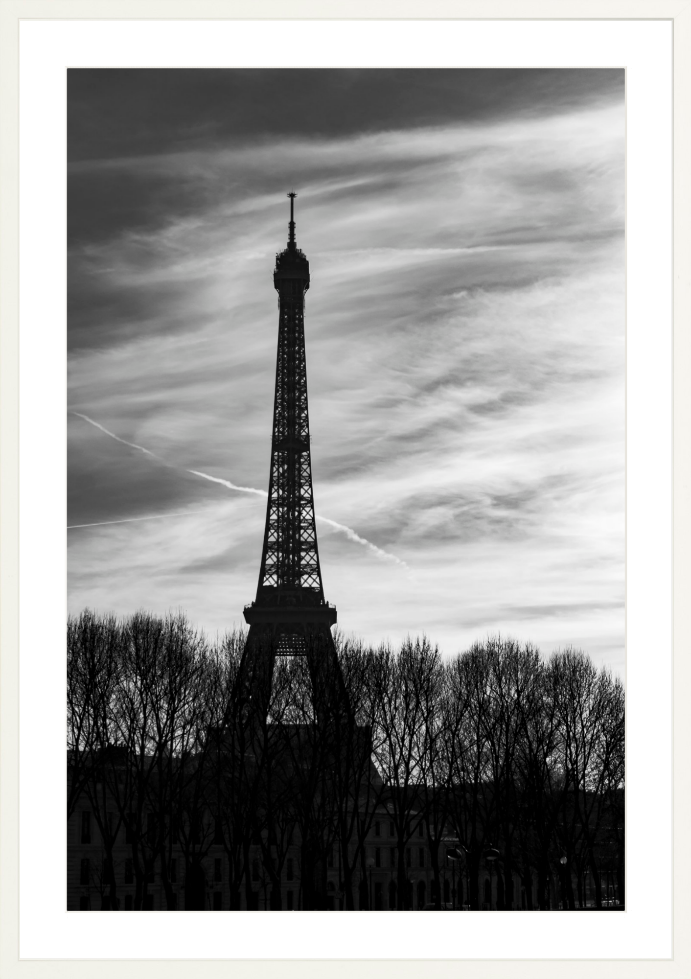 #Framed Print_24x36"_White