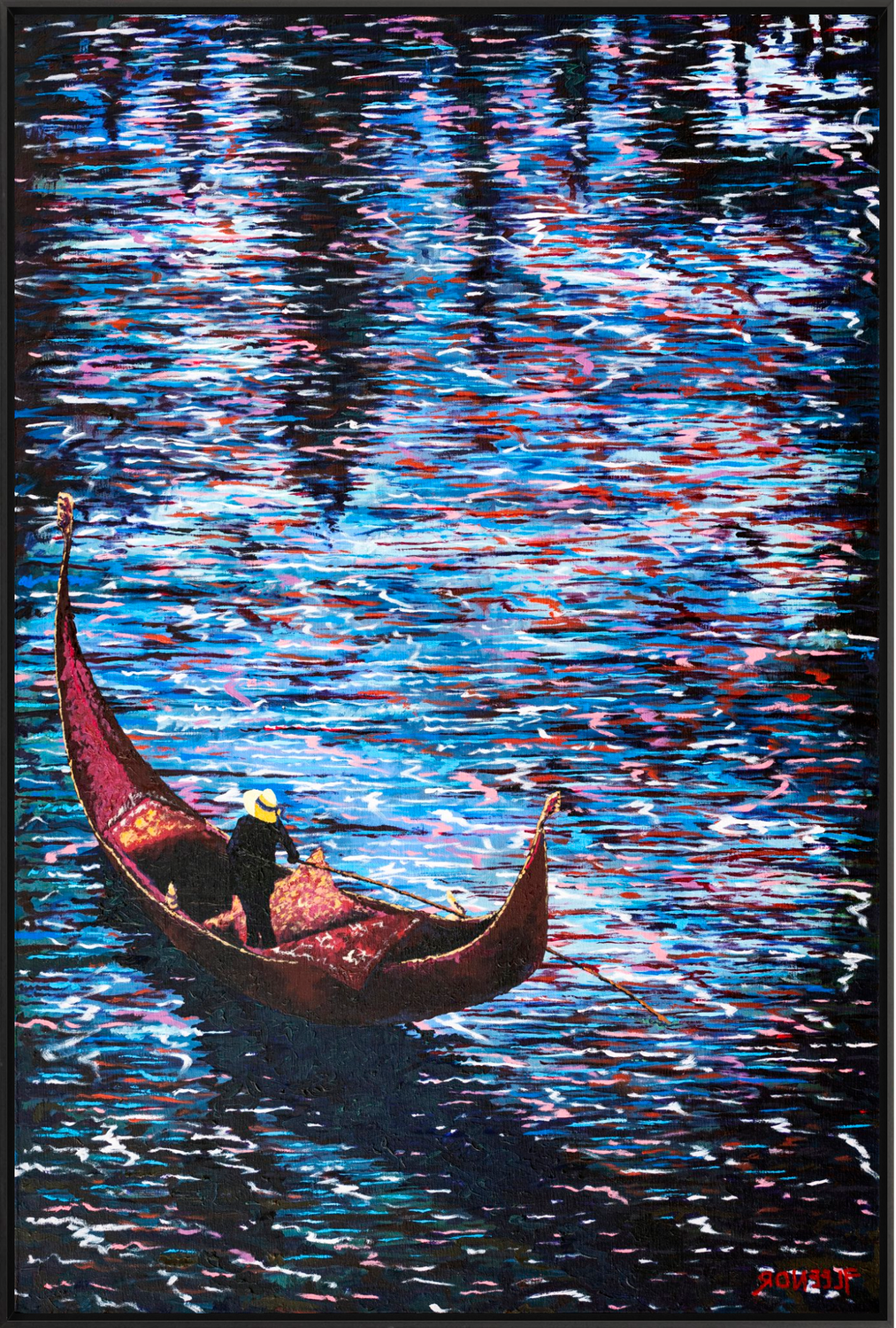 #Framed Canvas_30x45"_Black