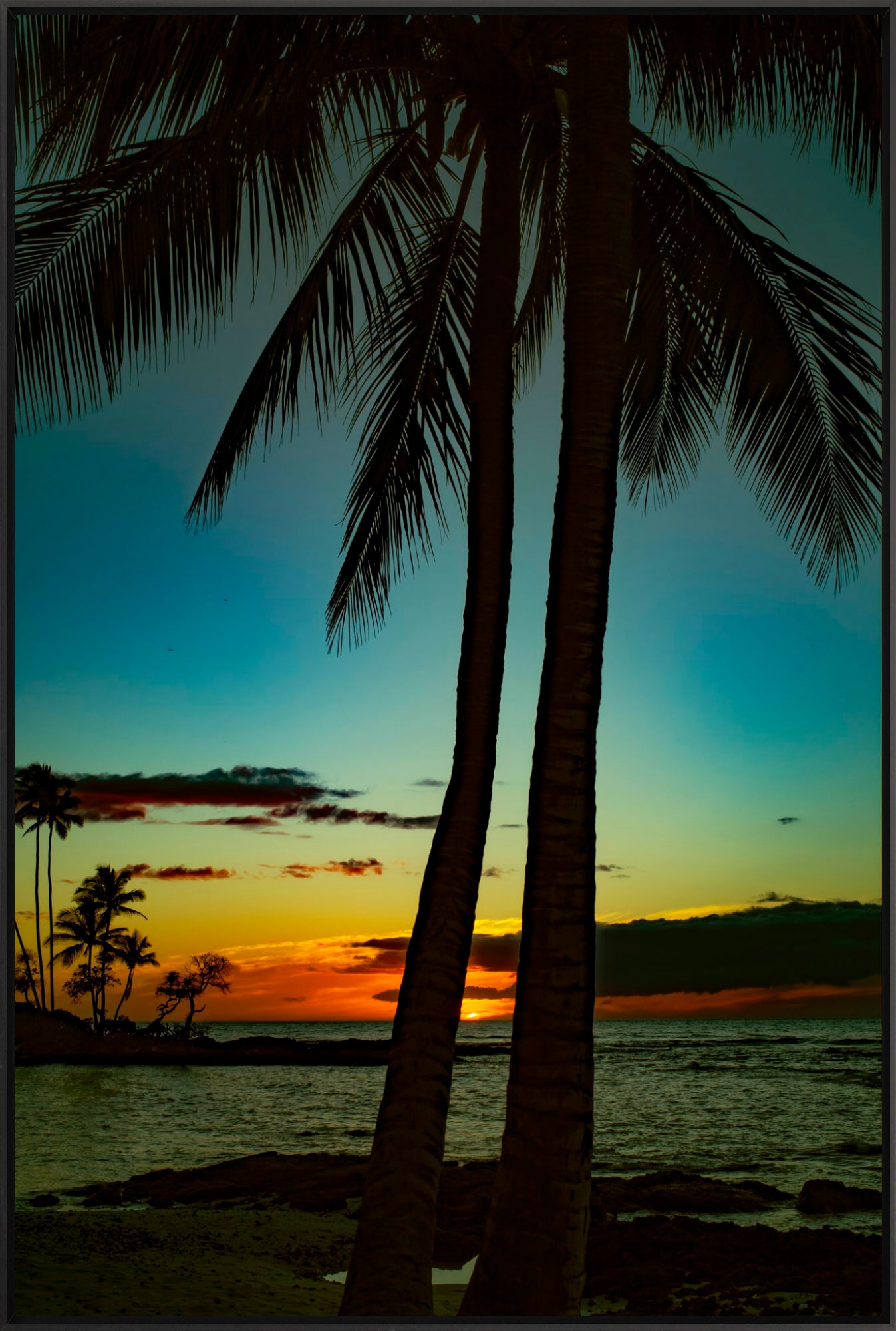 #Framed Canvas_30x45"_Black