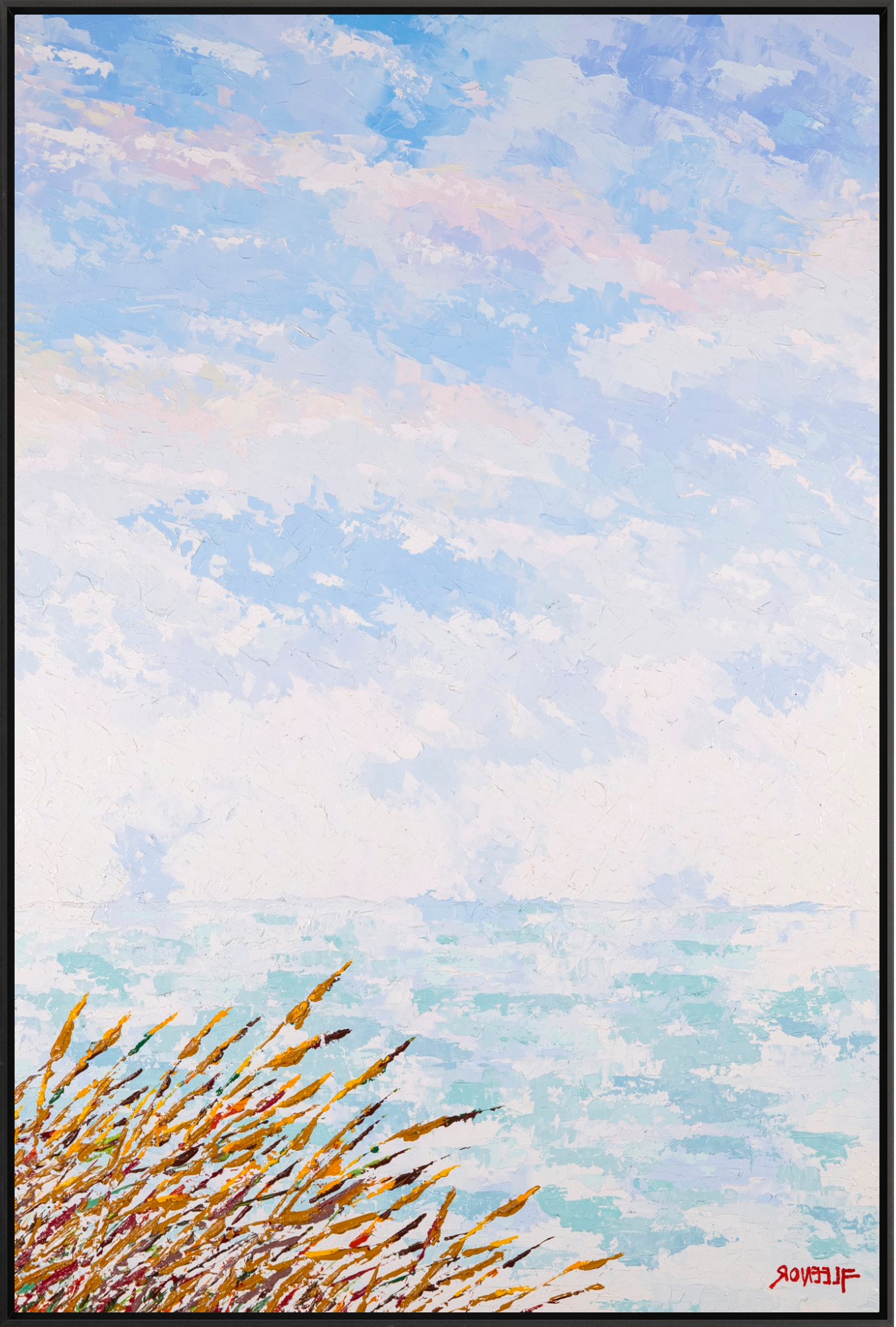 #Framed Canvas_40x60"_Black