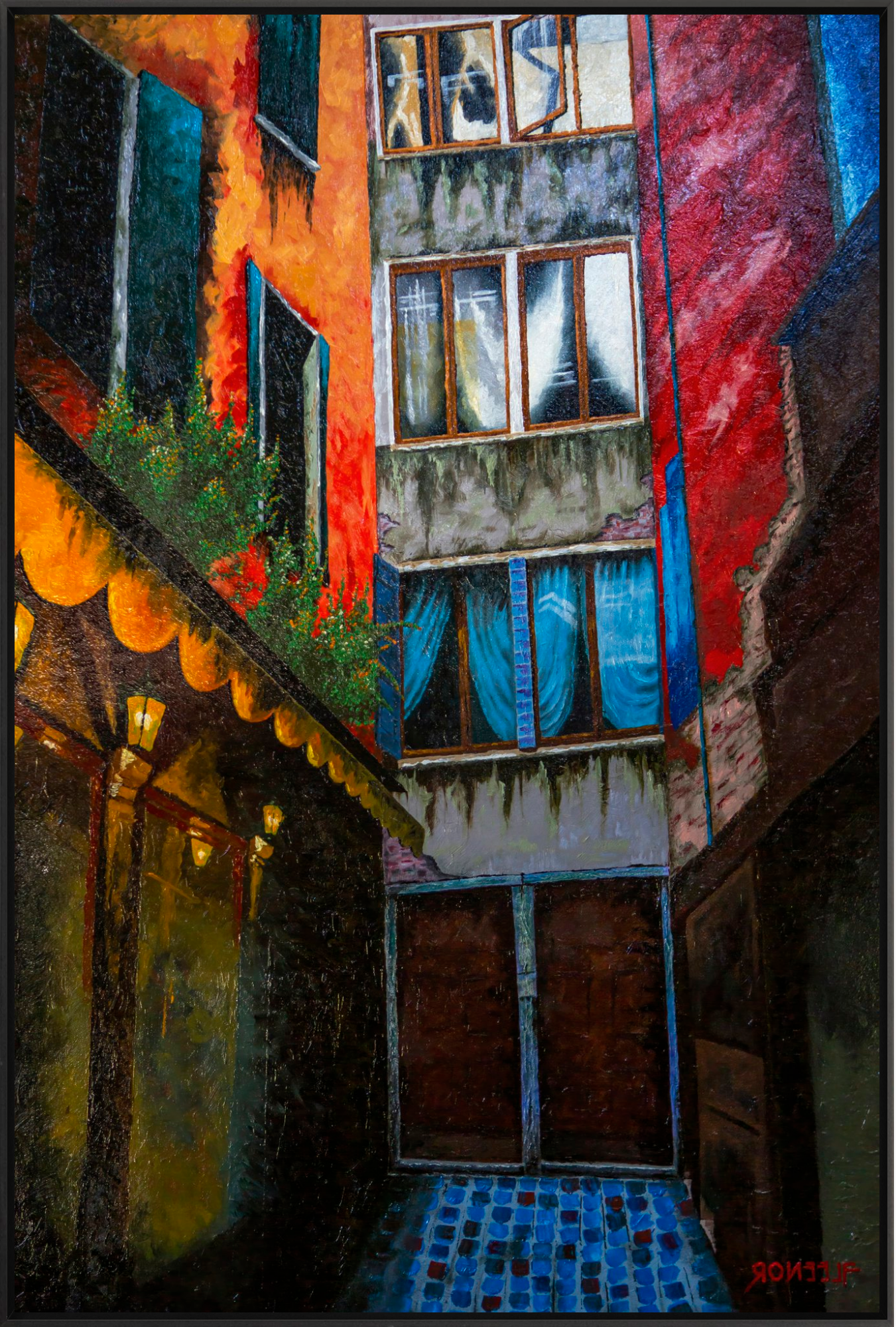 #Framed Canvas_30x45"_Black