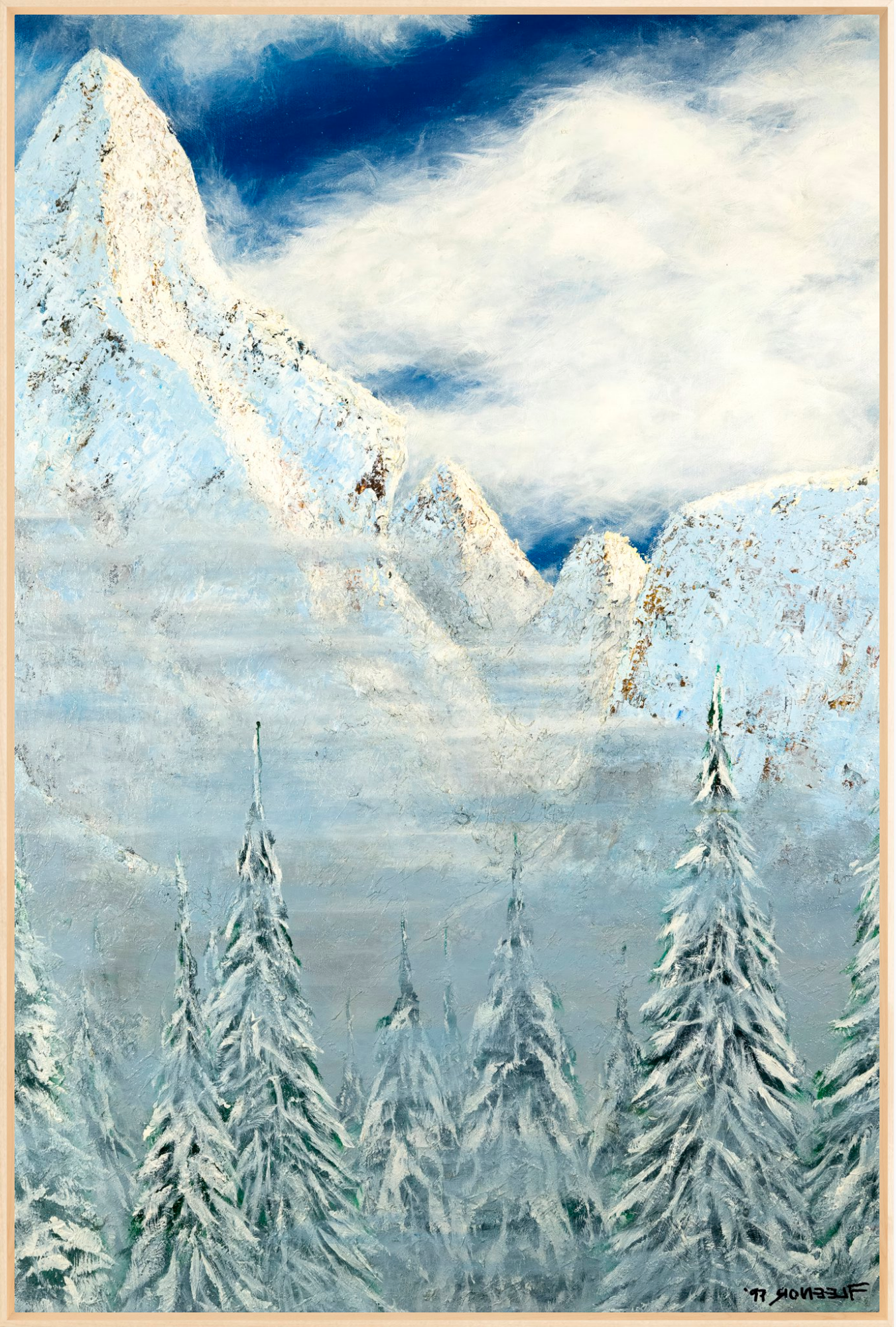 #Framed Canvas_30x45"_Natural