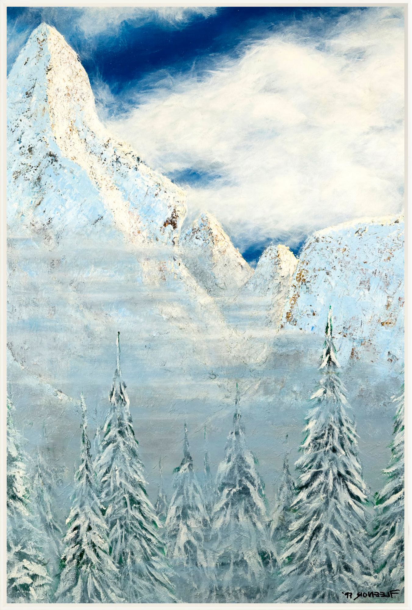 #Framed Canvas_40x60"_White