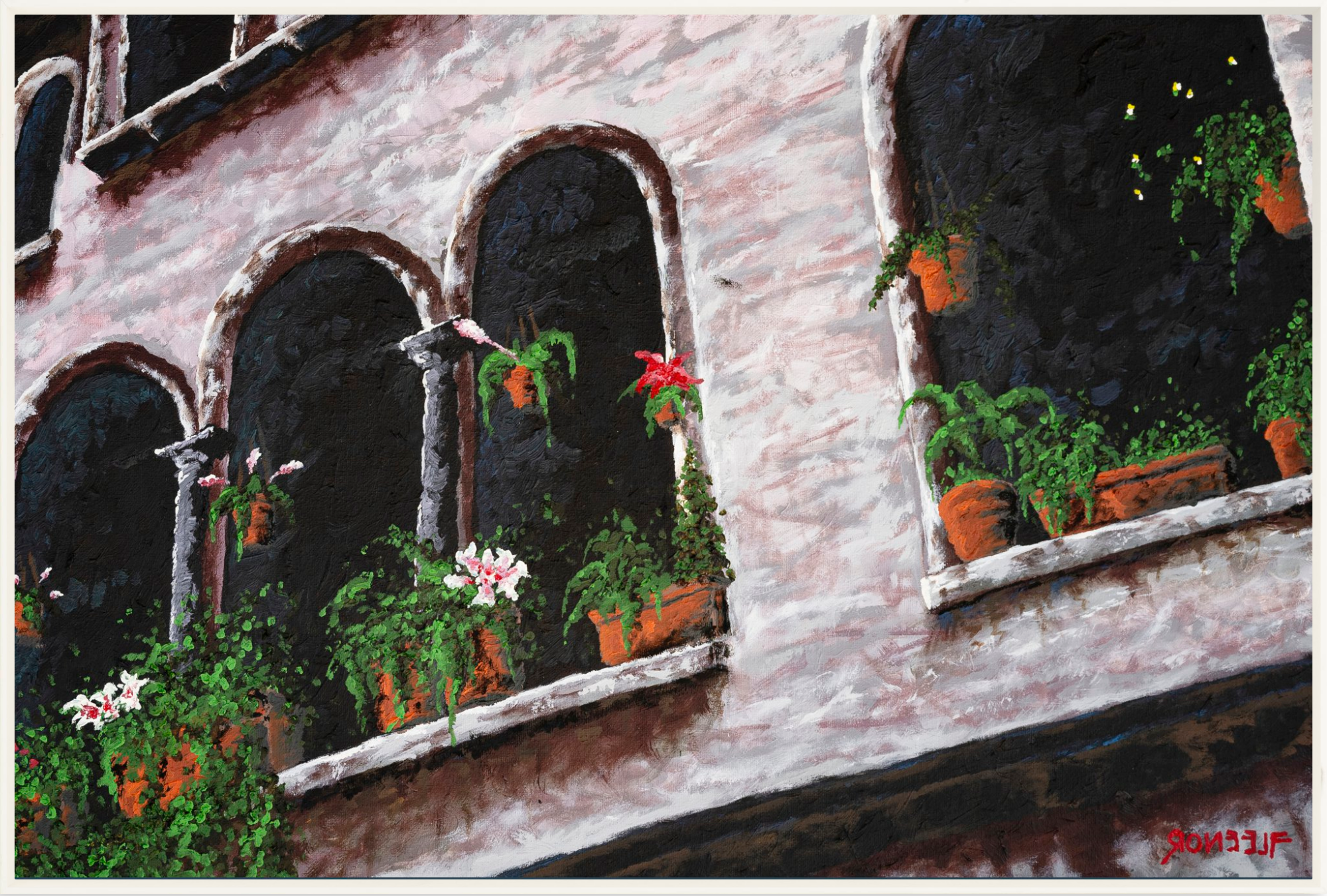 #Framed Canvas_60x40”_White