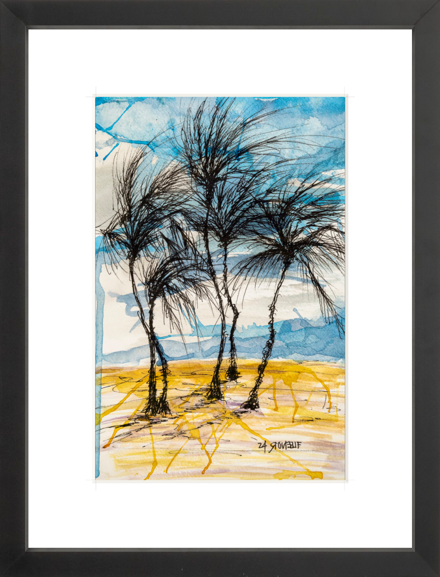 #Framed Print_8x12"_Black