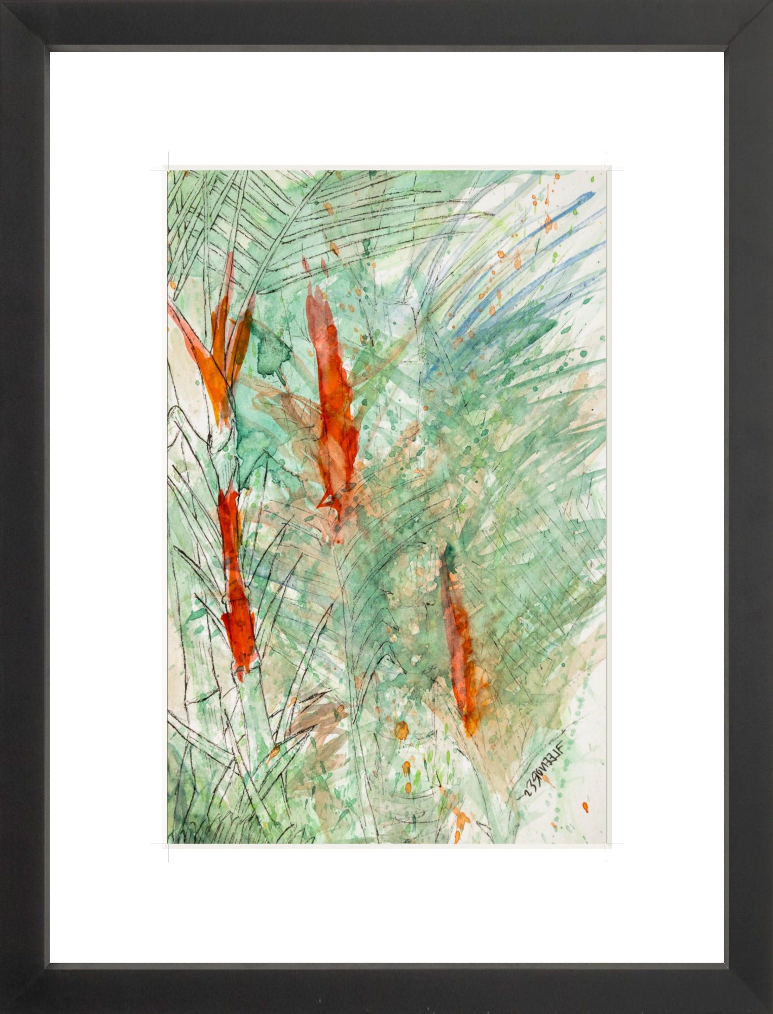 #Framed Print_8x12"_Black