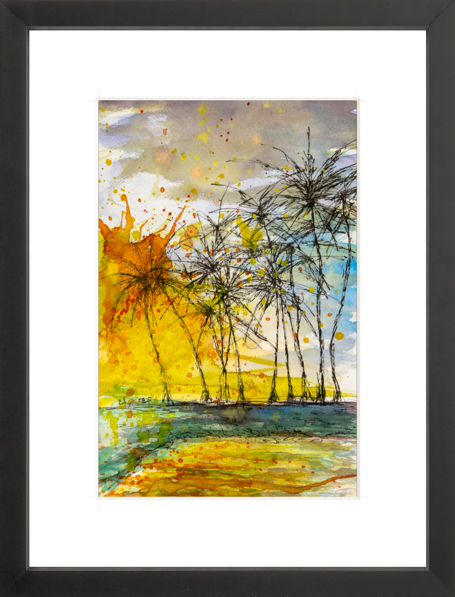 #Framed Print_8x12"_Black