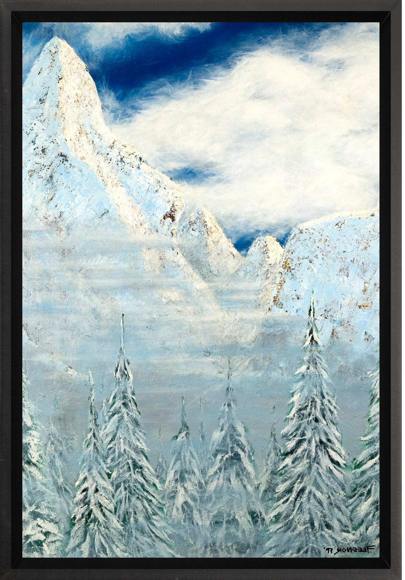 #Framed Canvas_8x12"_Black