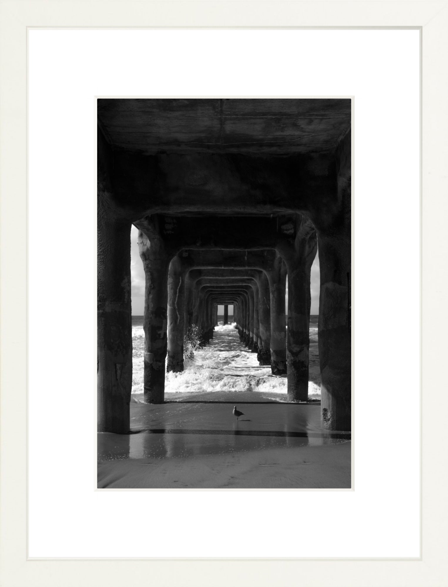 #Framed Print_8x12"_White