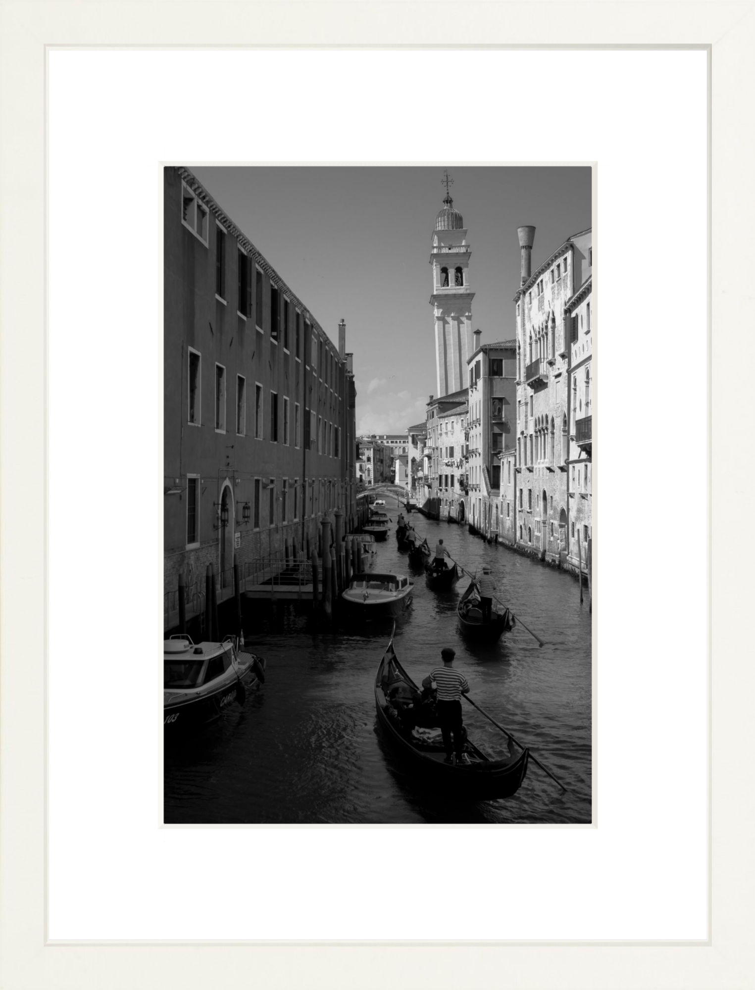 #Framed Print_8x12"_White