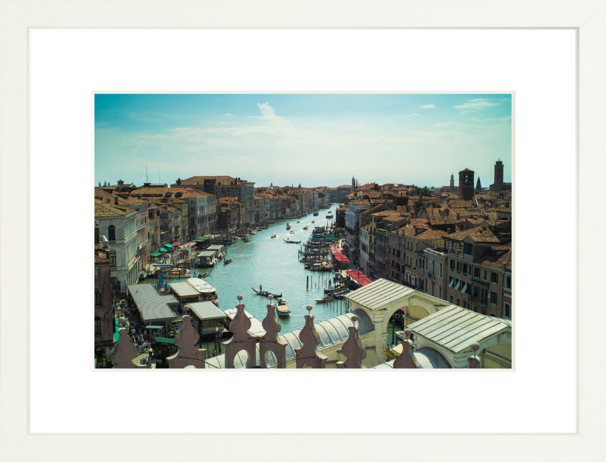 #Framed Print_12x8"_White