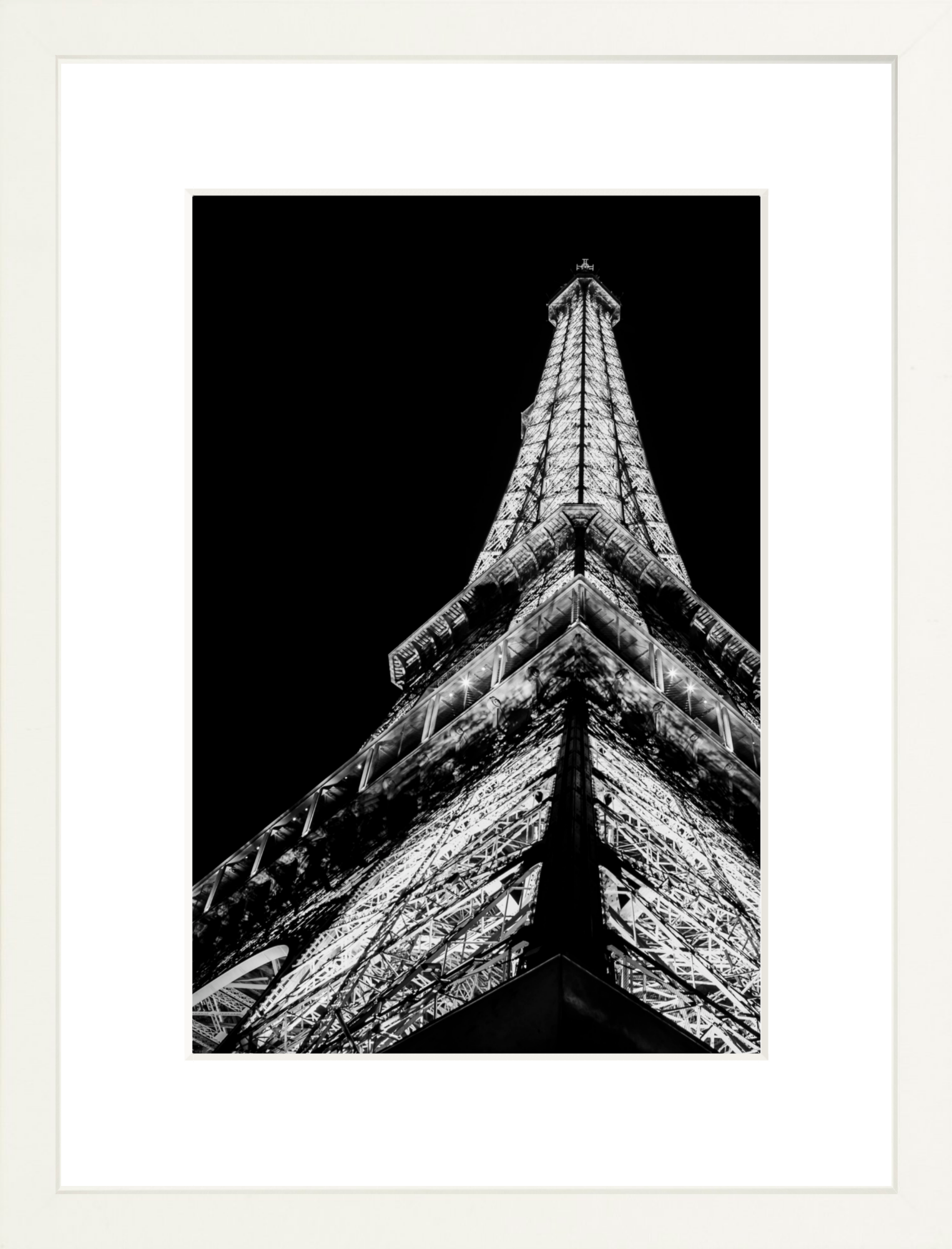 #Framed Print_8x12"_White