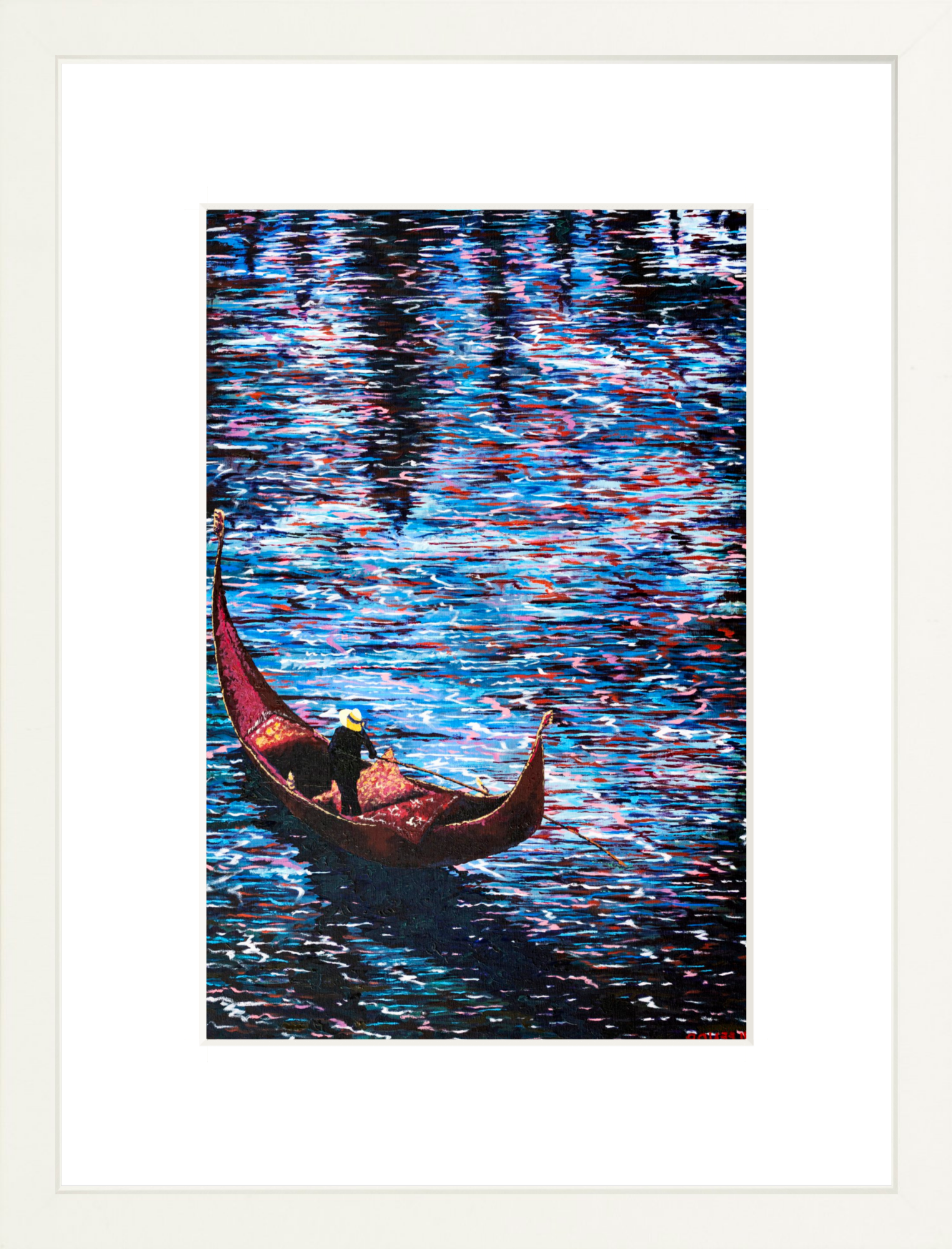 #Framed Print_8x12"_White