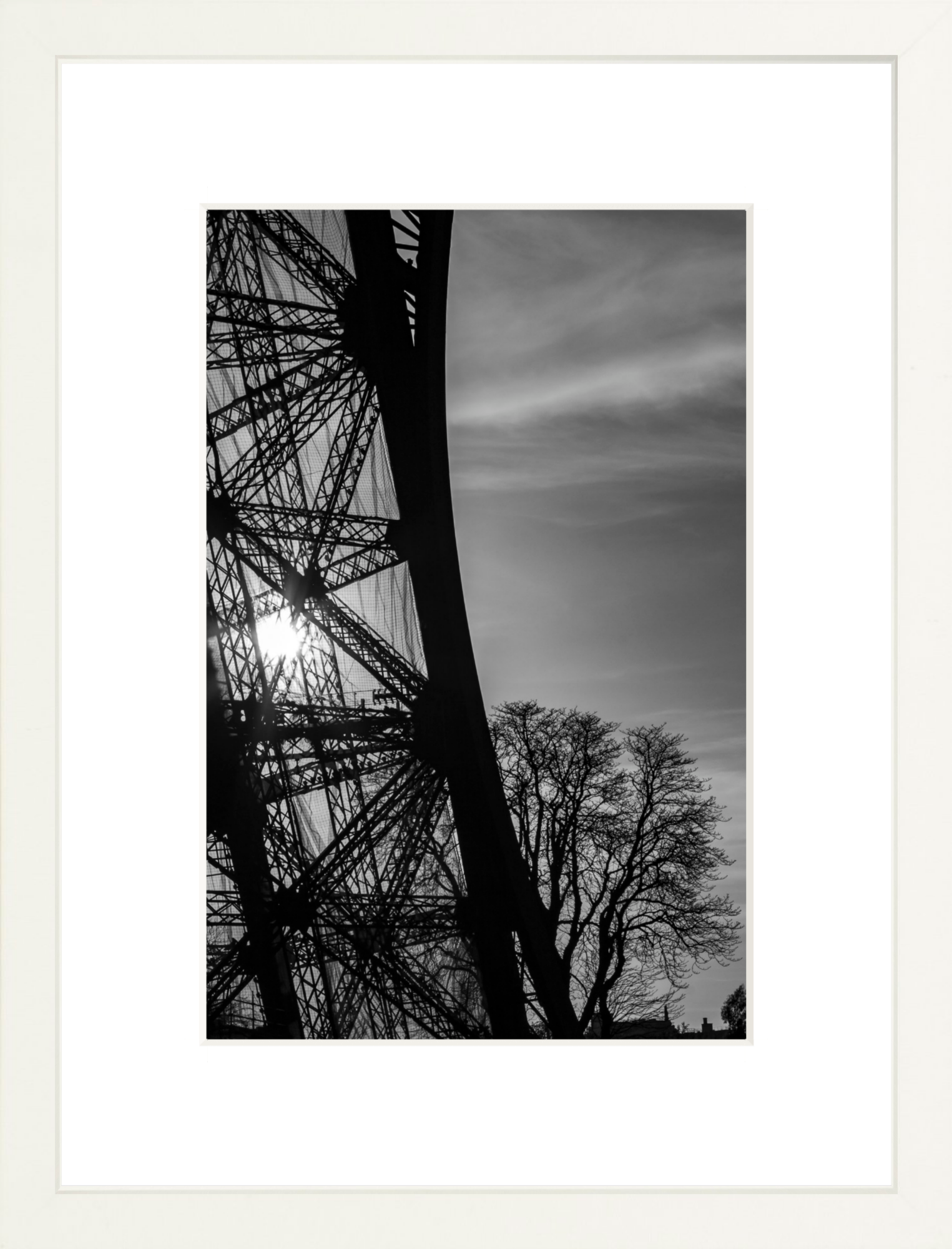 #Framed Print_8x12"_White