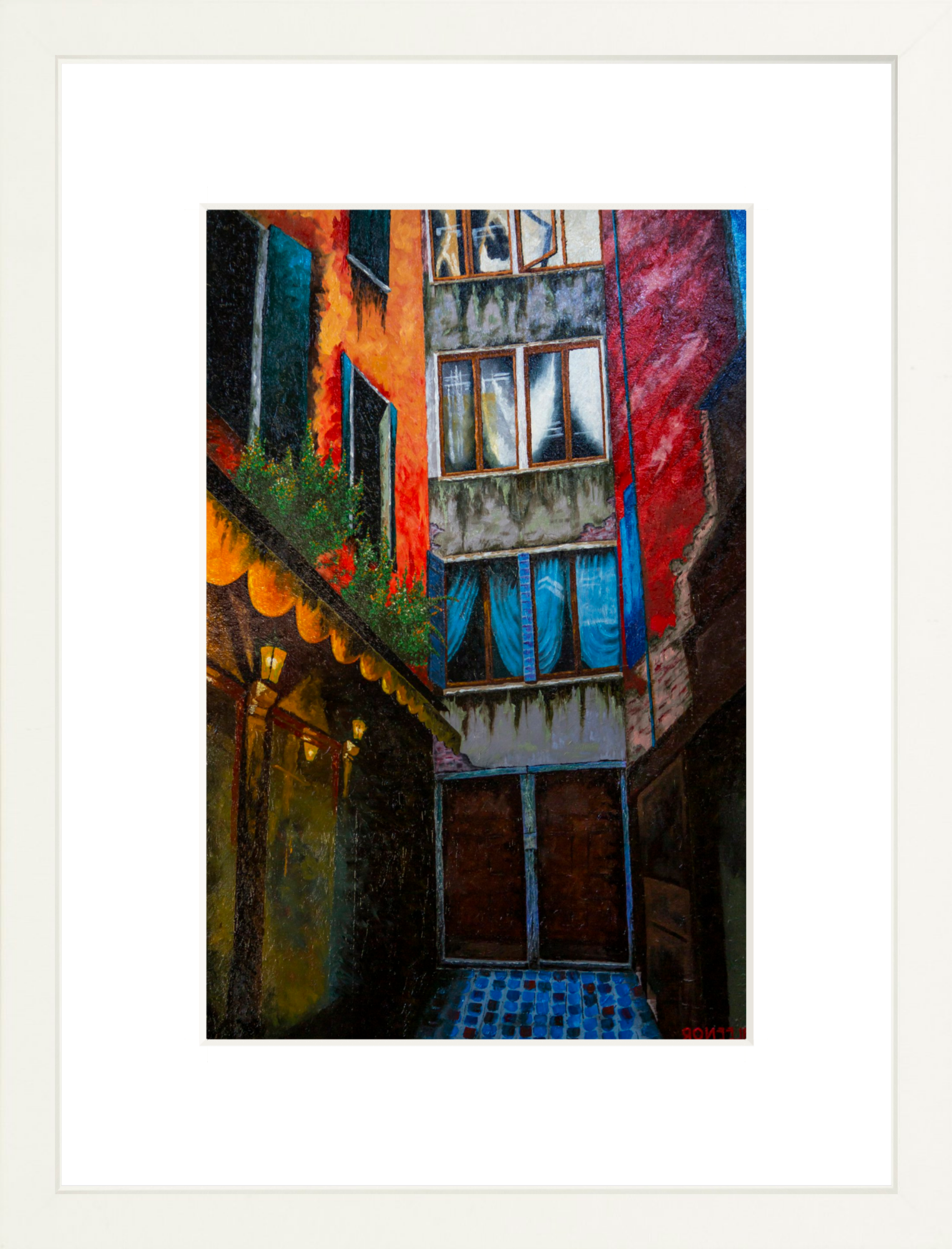 #Framed Print_8x12"_White