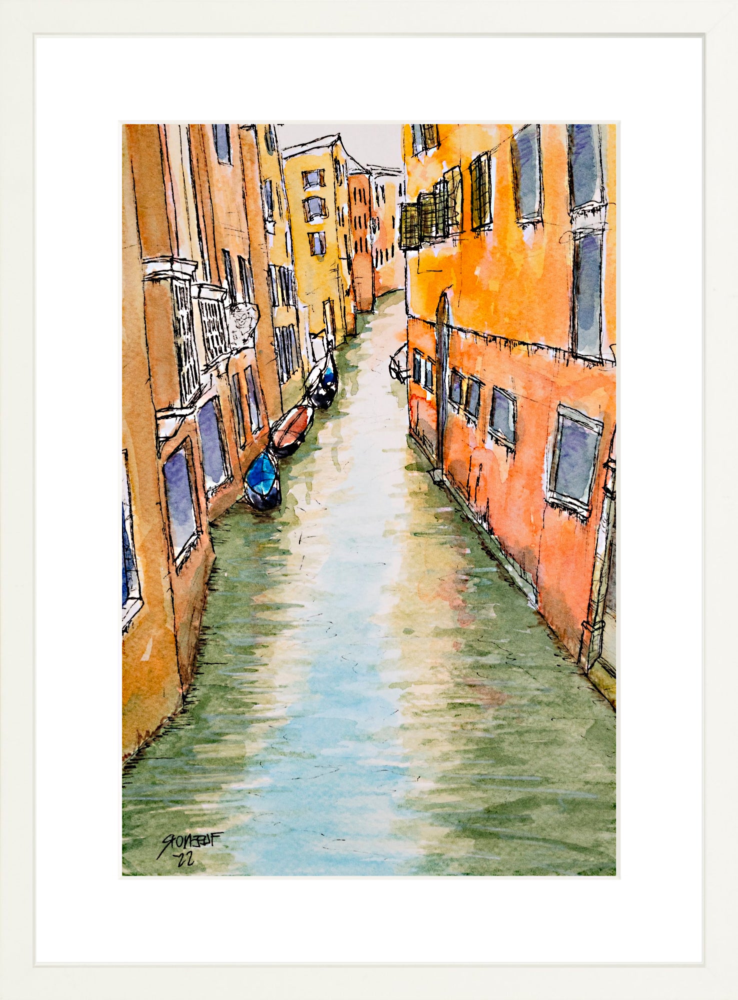 #Framed Print_12x18"_White