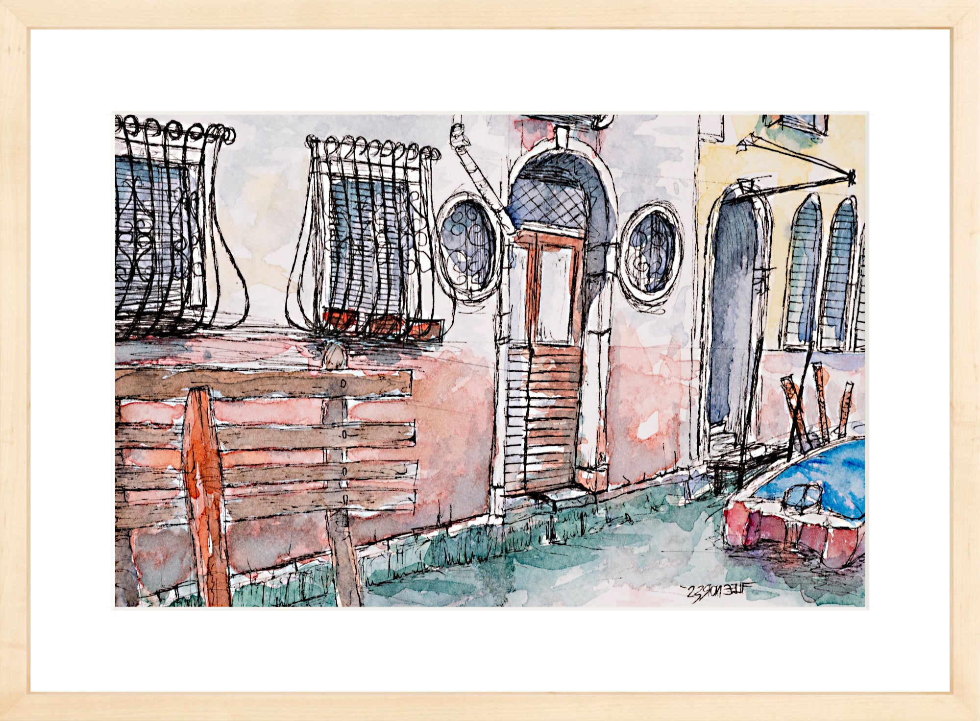 #Framed Print_12x18"_Natural