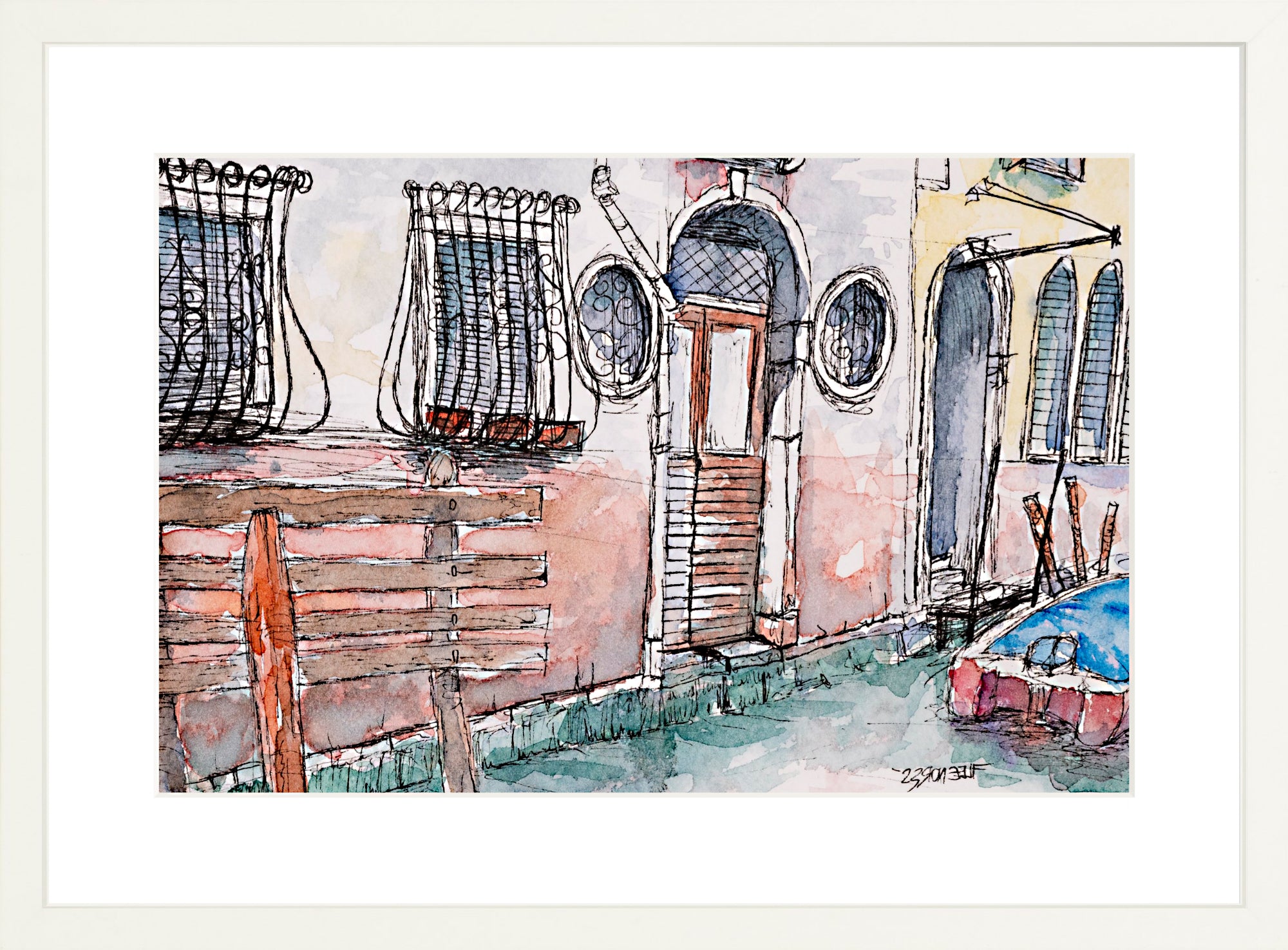 #Framed Print_12x18"_White