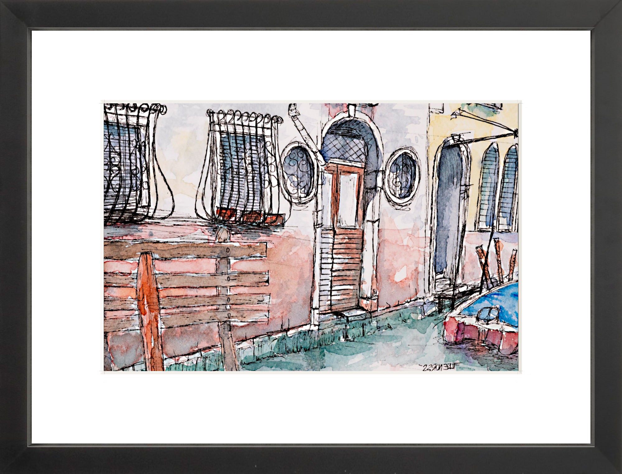 #Framed Print_8x12"_Black