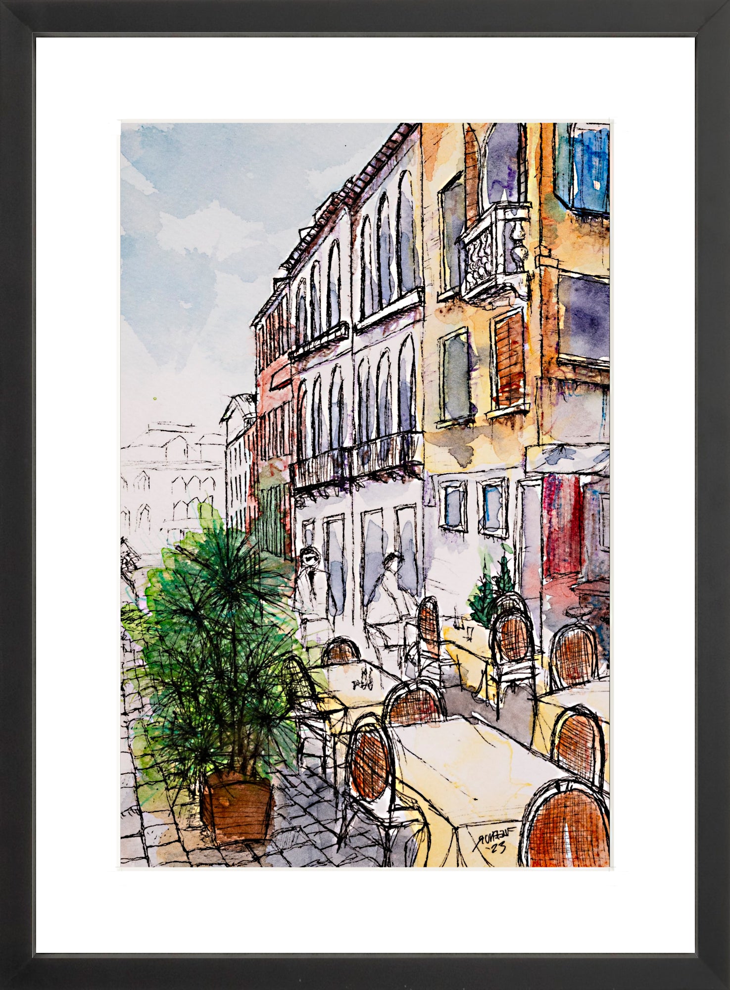 #Framed Print_12x18"_Black